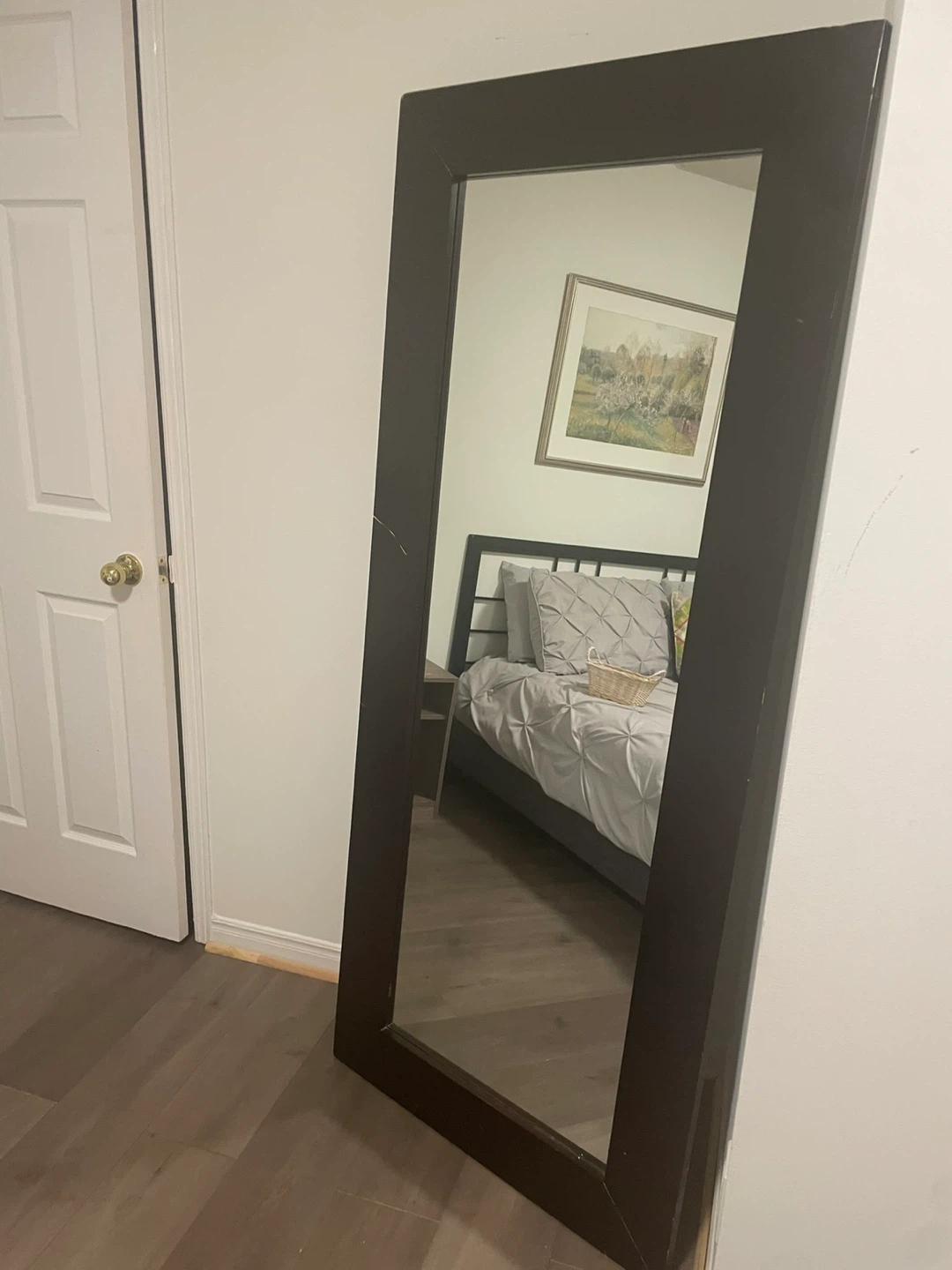 Full Length Mirror - Brown Frame