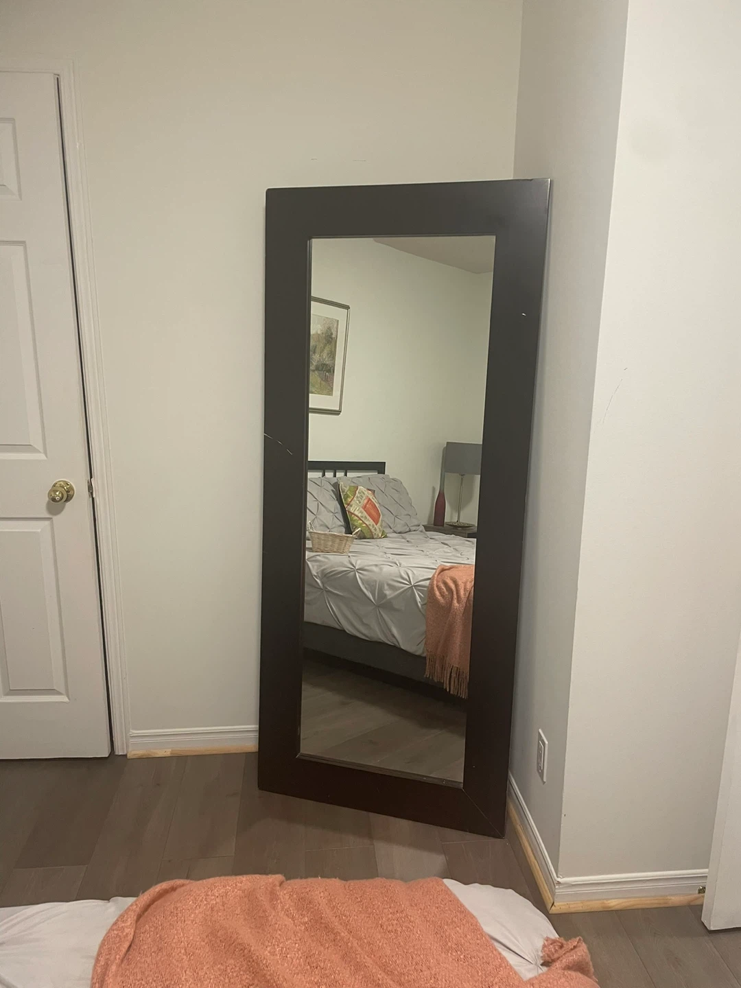 Full Length Mirror - Brown Frame - photo 2