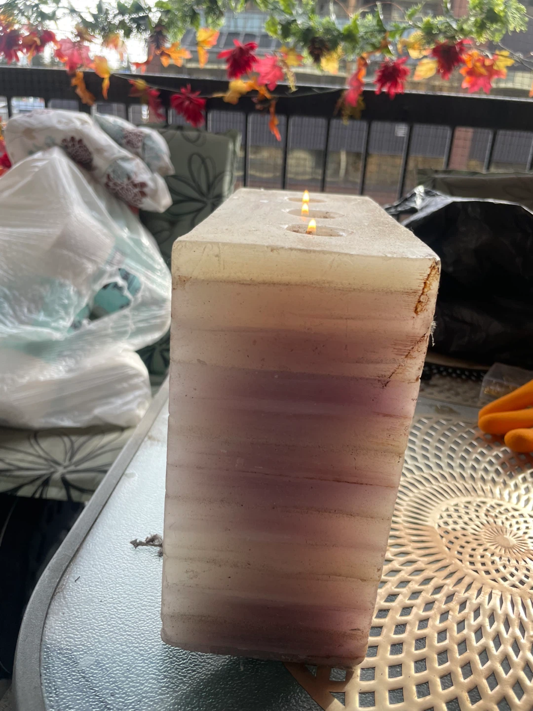 Large Pillar Candle - Three Wick - photo 3