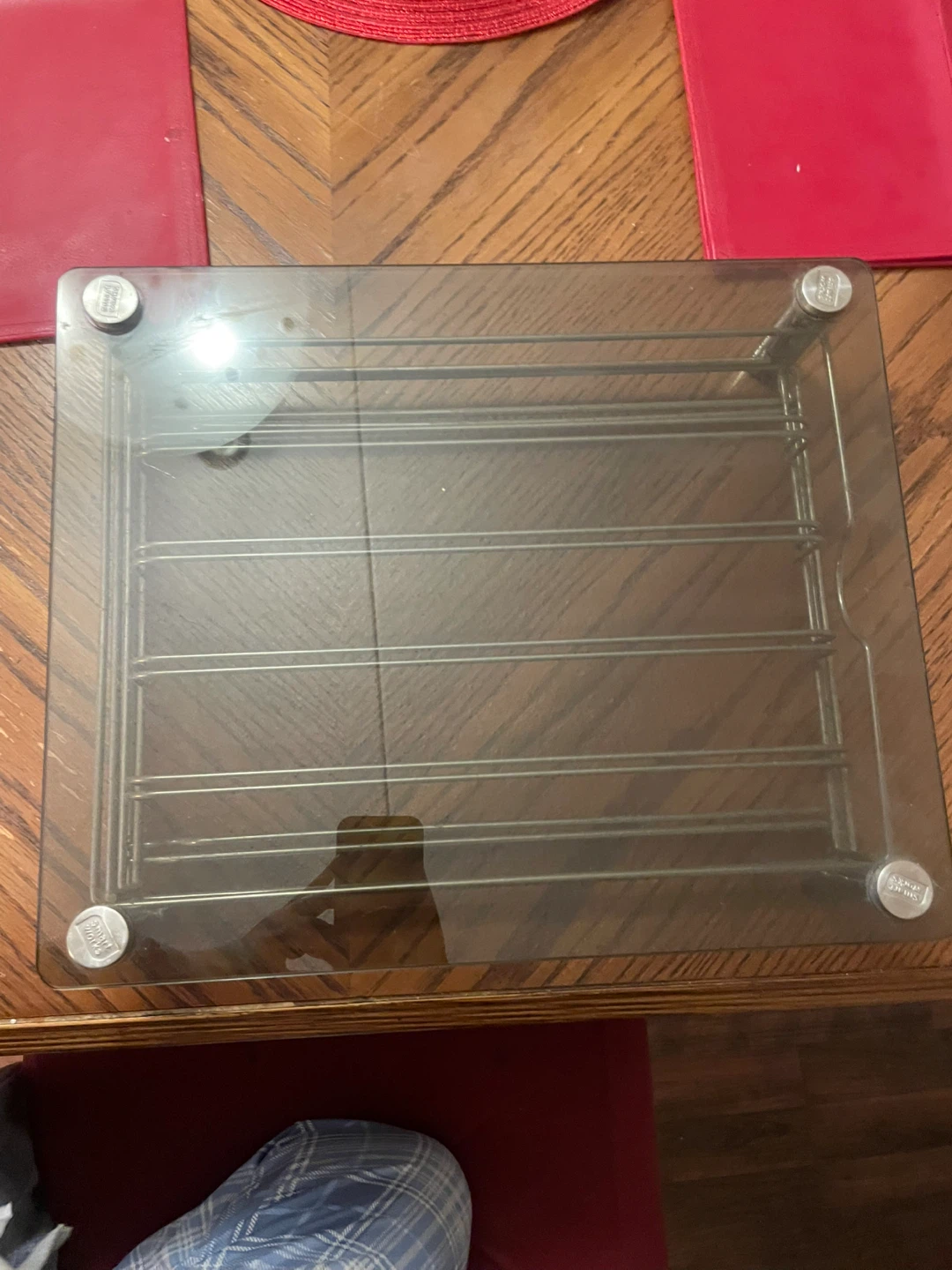 Glass and Chrome Coffee Table