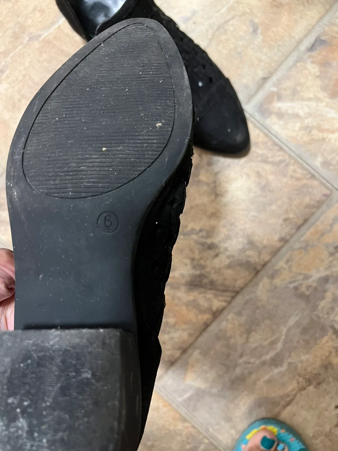 Brand: Expression Black Ankle Boots - Size 6 image indicator(4)