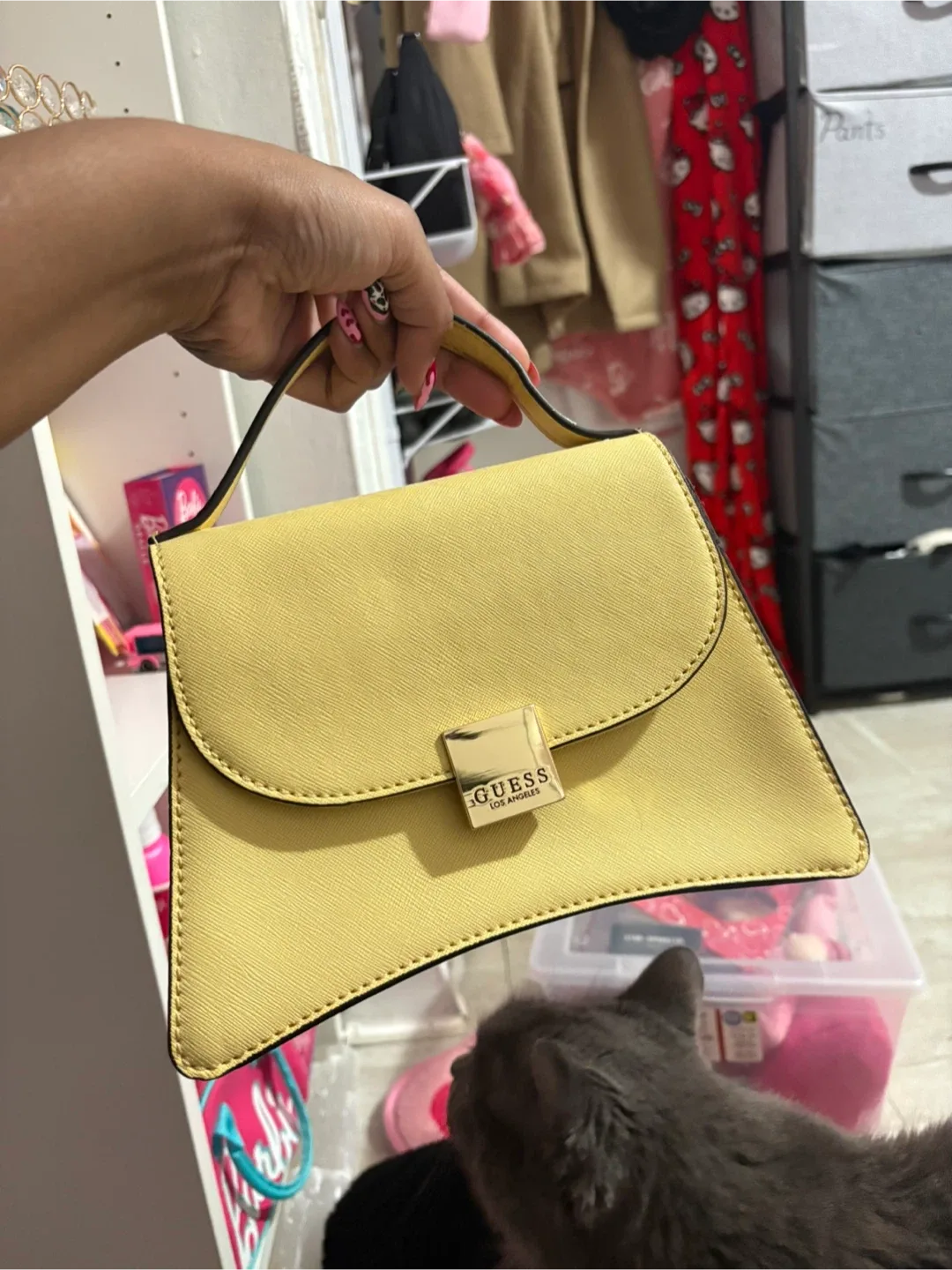 Guess Los Angeles Yellow Handbag image indicator(2)