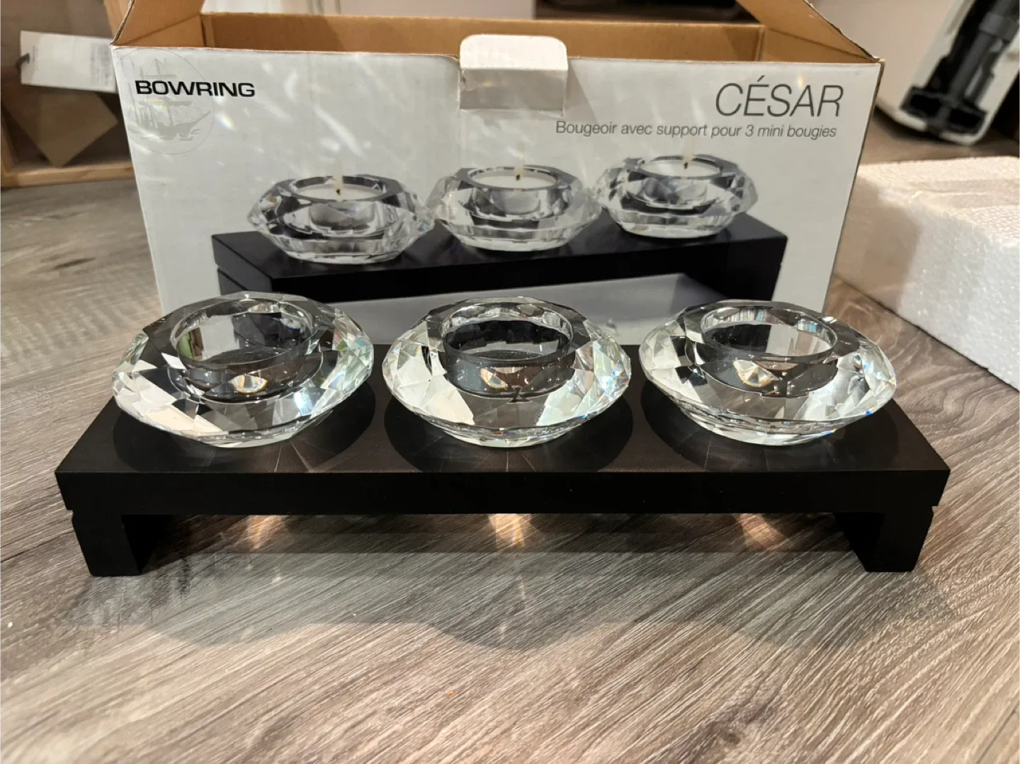 NEW Bowring Caesar 3 Tealight Holder with Stand image indicator(3)