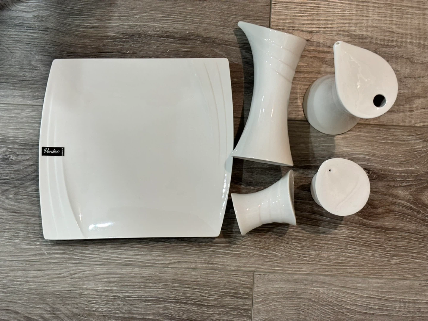 NEW Verdice Design White Condiment Set - photo 3