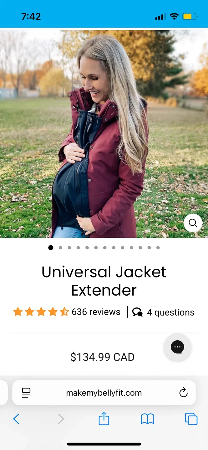 MakeMyBellyFit Universal Jacket Extender - NEW image indicator(5)