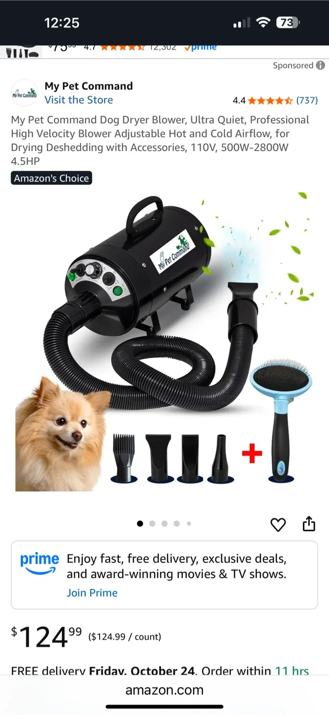 My Pet Command Dog Dryer Blower image indicator(4)