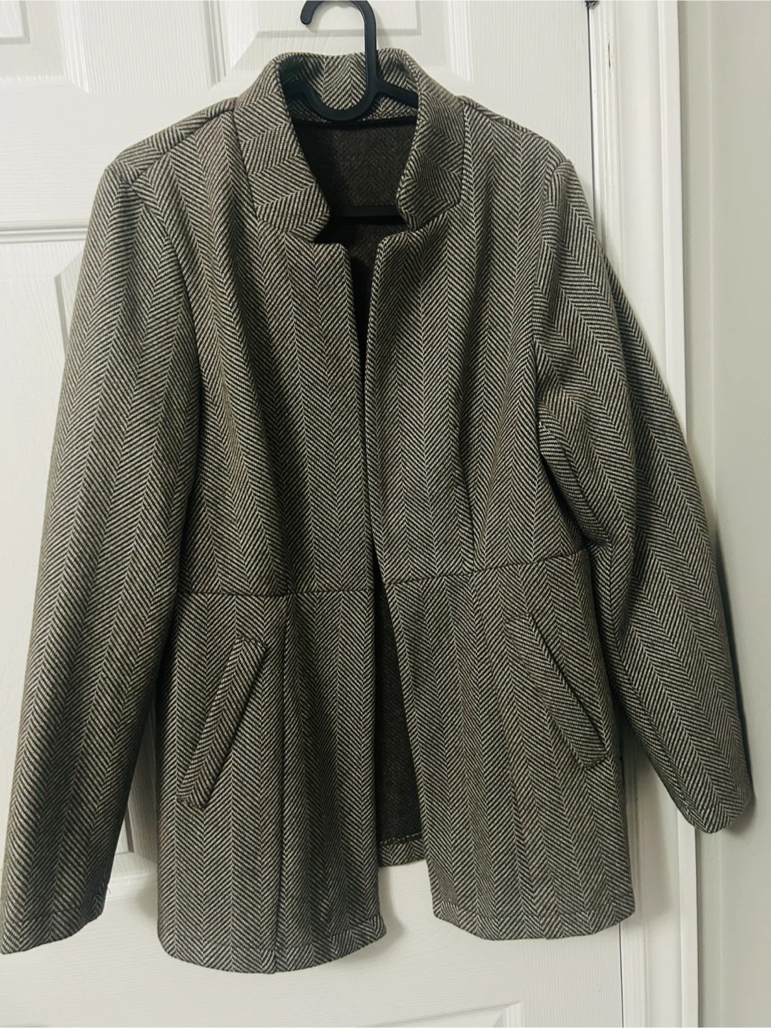 Herringbone Patterned Blazer