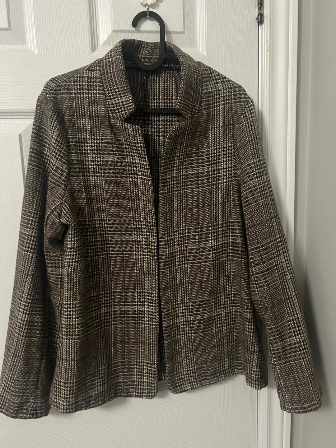 Brown Plaid Blazer