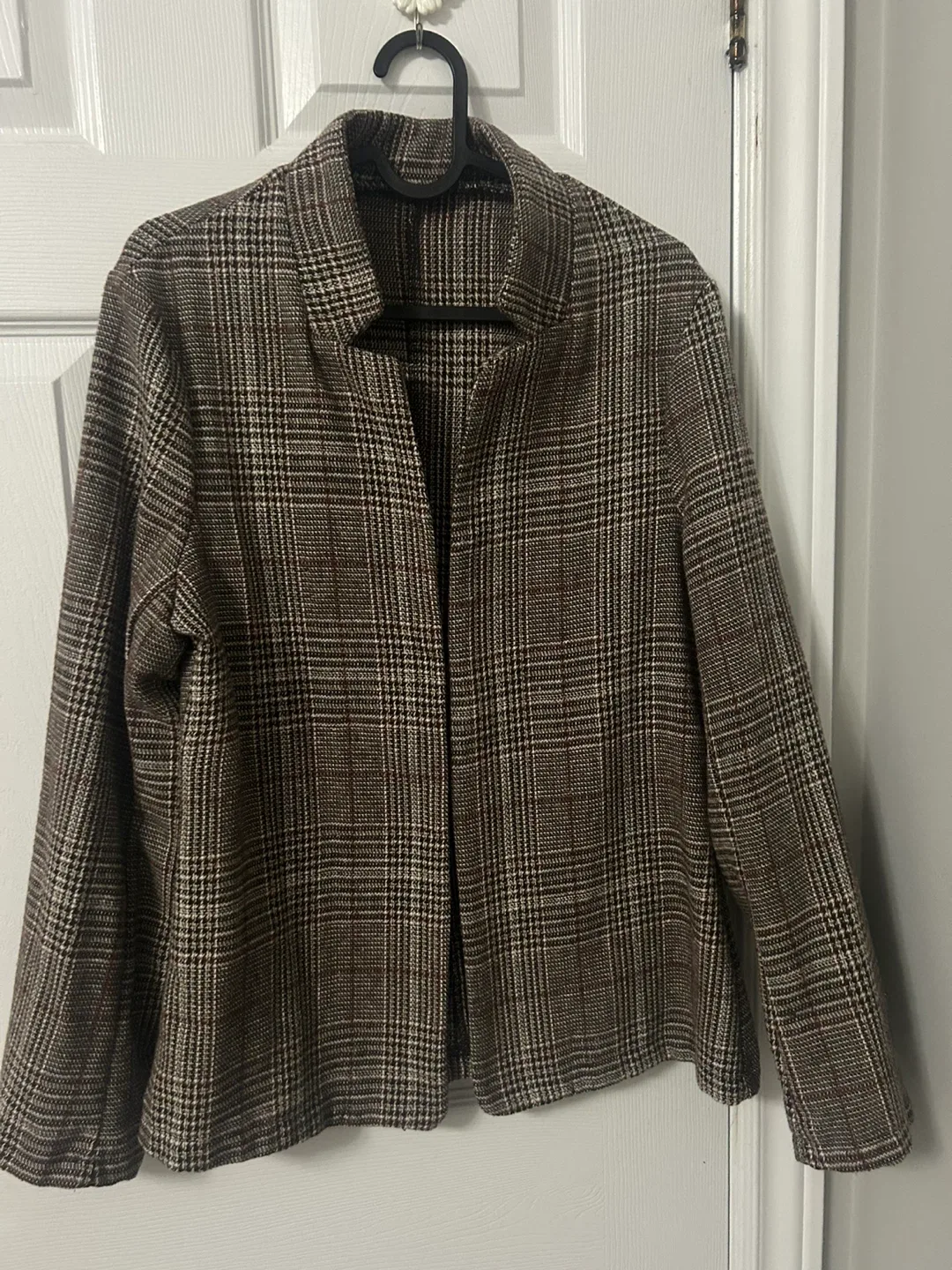 Brown Plaid Blazer thumbnail