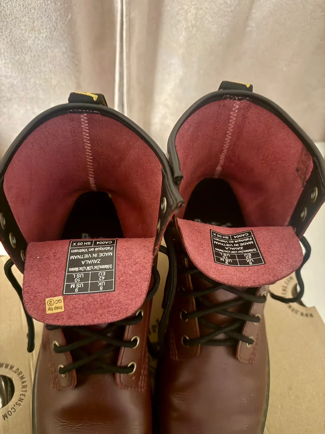 Dr. Martens Zavala Boots Cherry Red US 10 image indicator(4)