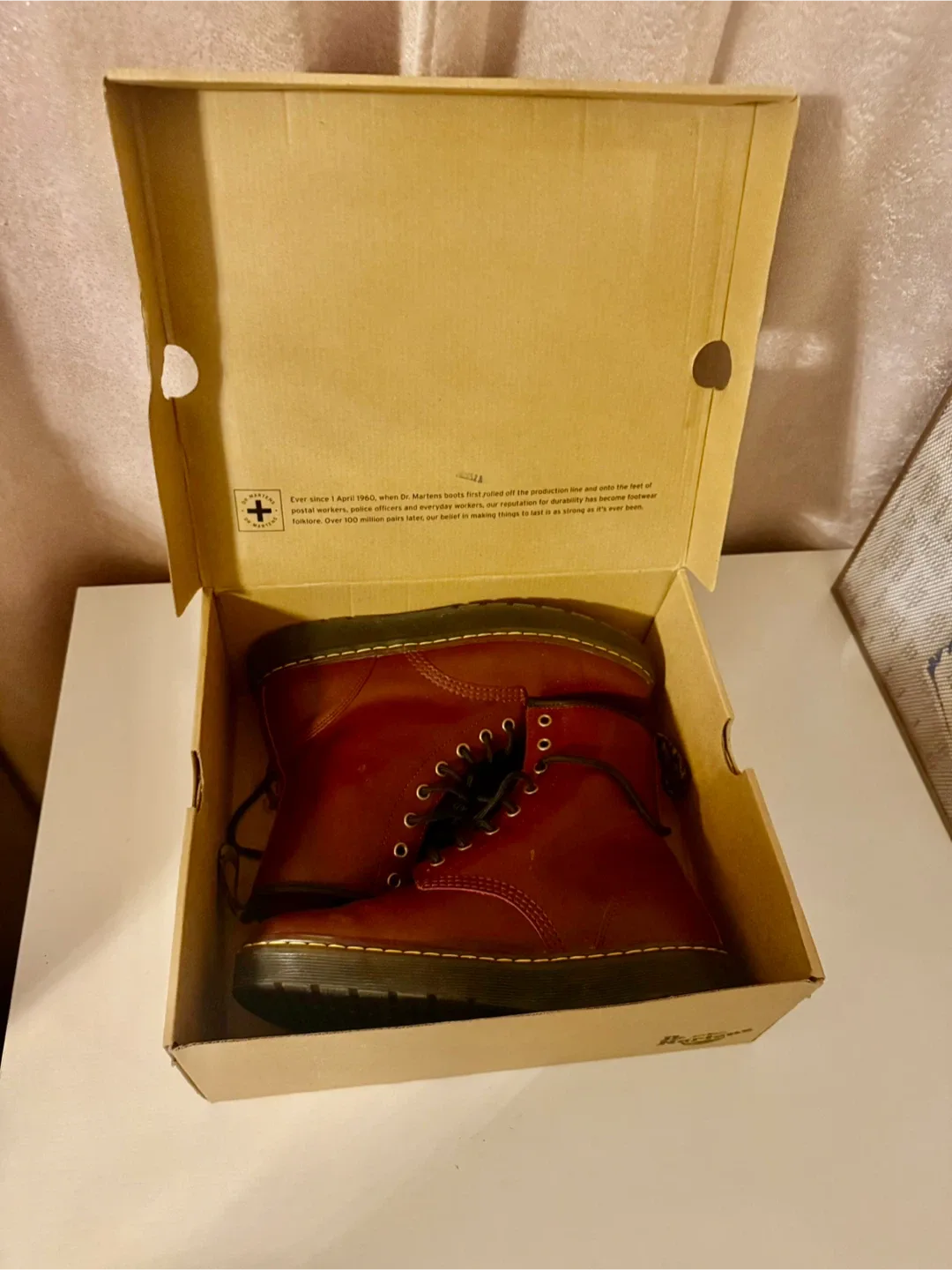 Dr. Martens Zavala Boots Cherry Red US 10 image indicator(6)