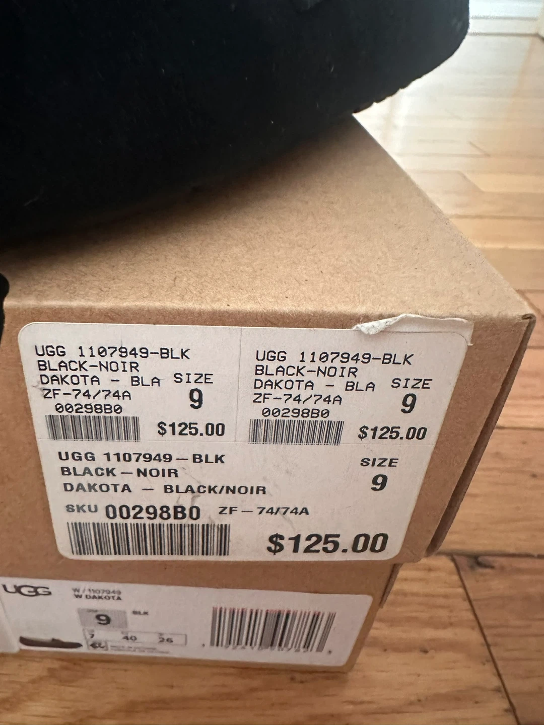 UGG Dakota Black Moccasin Slippers - Women's Size 9 - photo 4