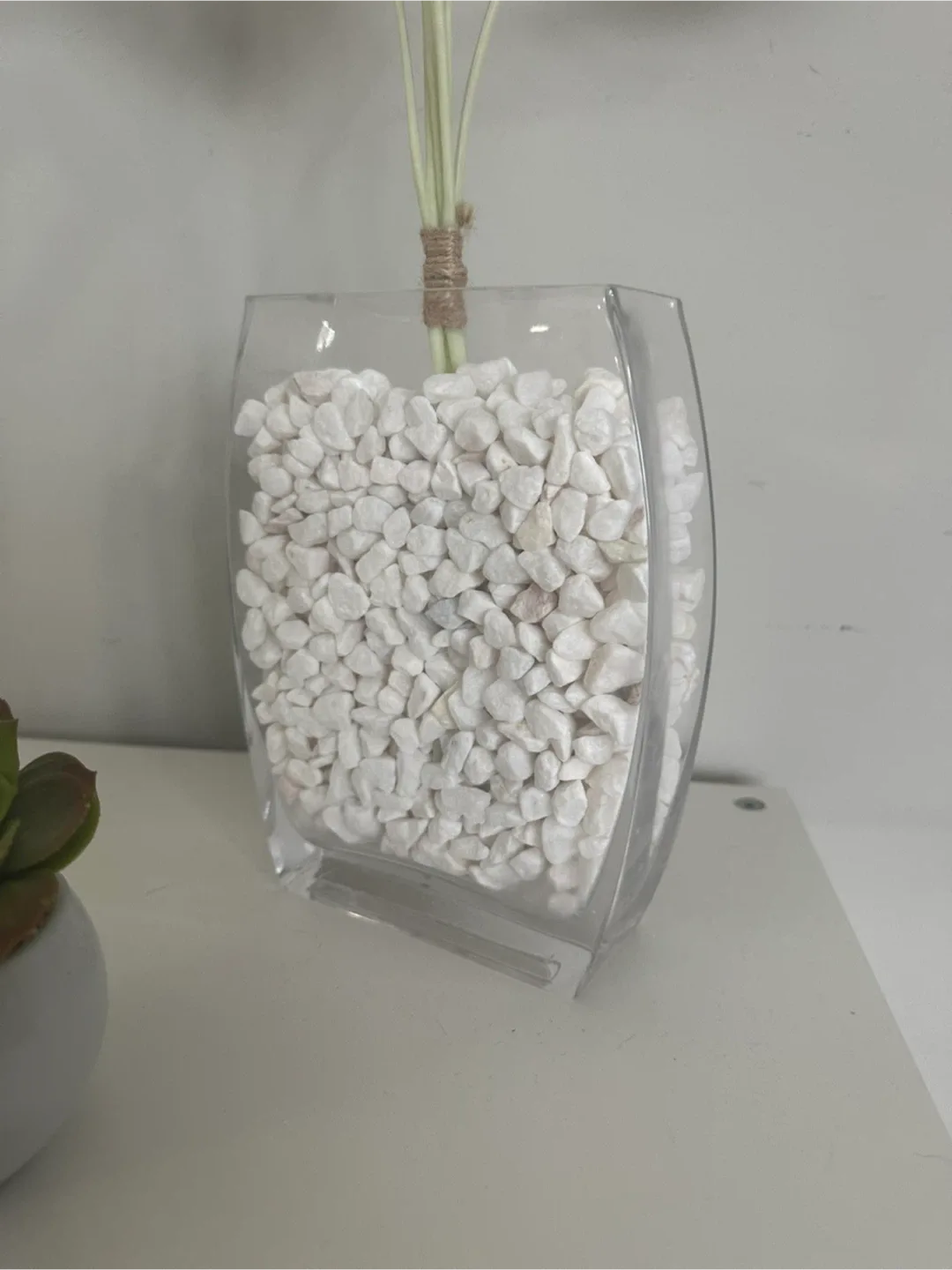 Decorative Vase with White Stones & Plant image indicator(2)
