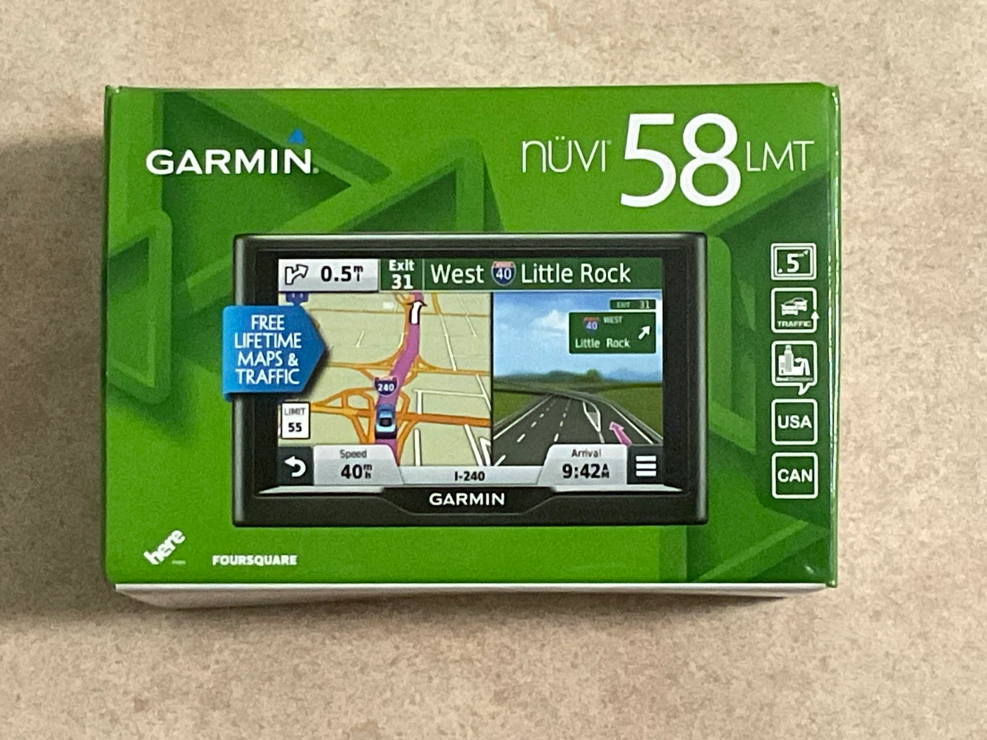 Garmin nüvi 58LMT GPS Navigator - Like New!