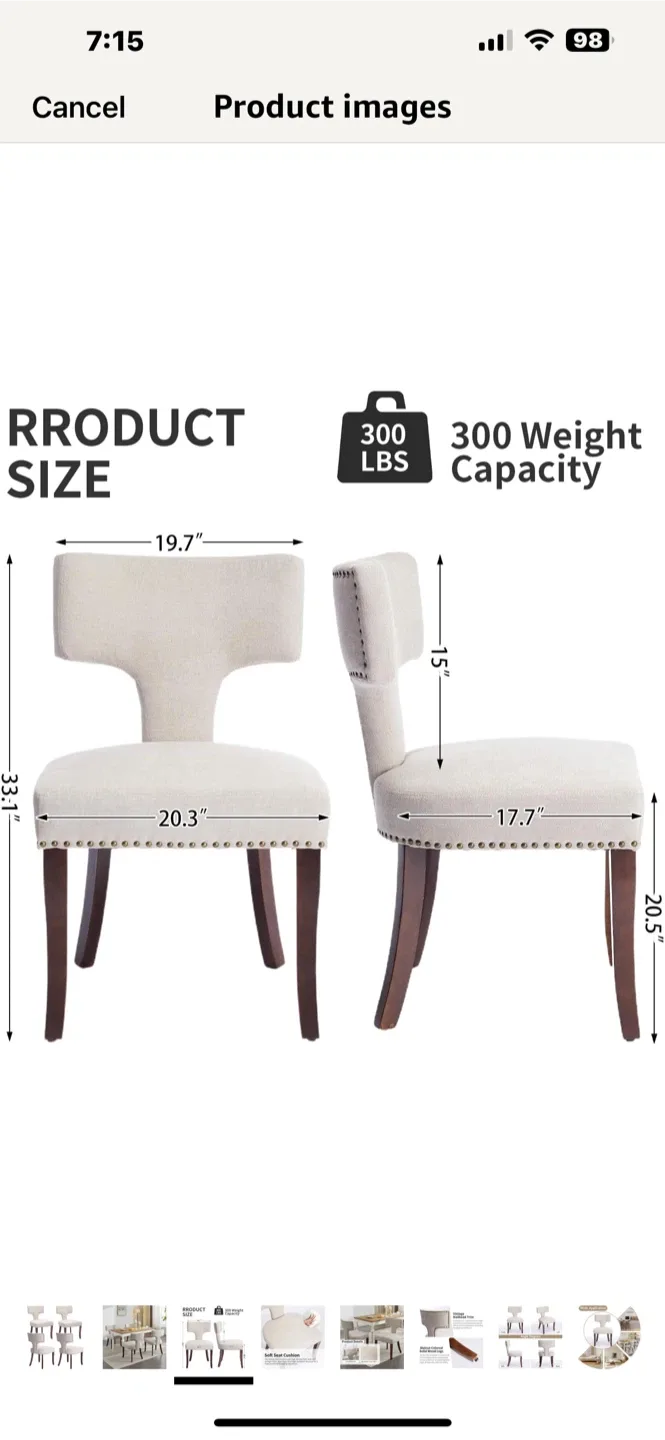 Dining Chairs with Vintage Nailhead Trim image indicator(4)