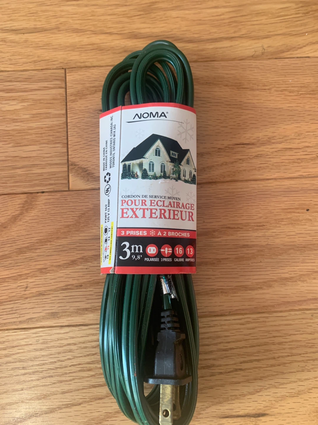 NOMA 3m Outdoor Lighting Cord - Medium Duty - photo 2
