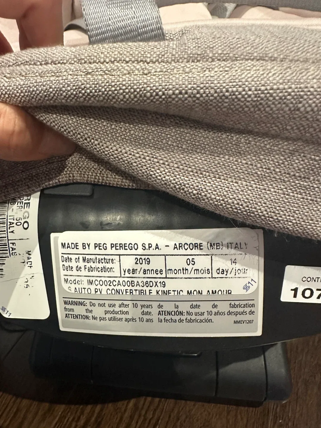 Peg Perego Convertible Kinetic Car Seat image indicator(3)