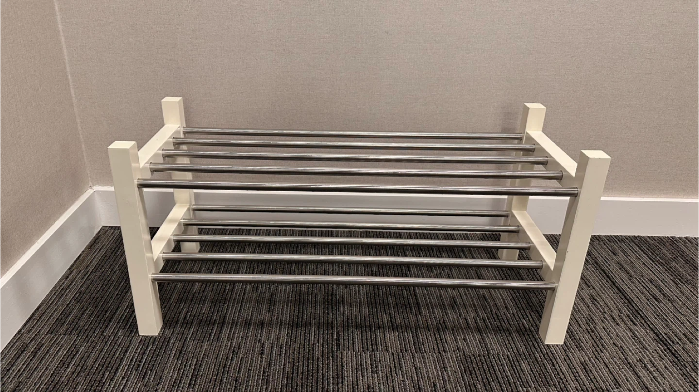IKEA TJUSIG Shoe Rack - White - photo 3