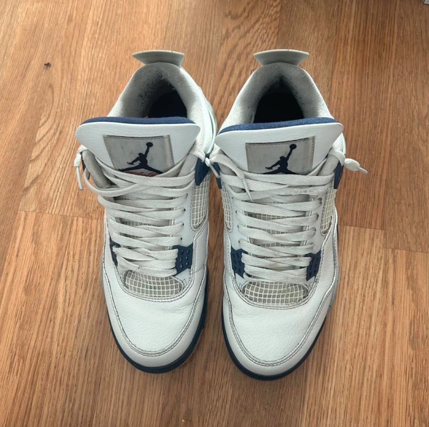Air Jordan 4 Retro White/Midnight Navy - Size 8.5 - photo 4