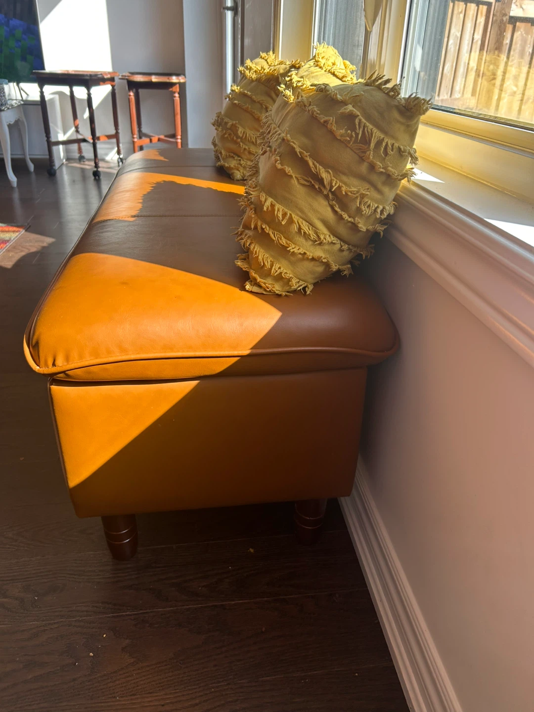 Brown Storage Ottoman - photo 2