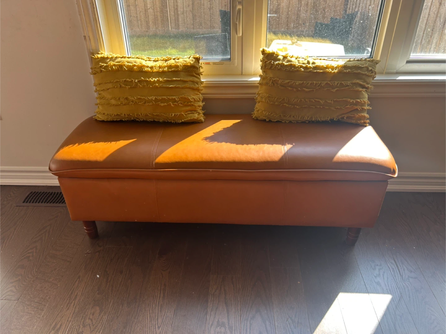 Brown Storage Ottoman