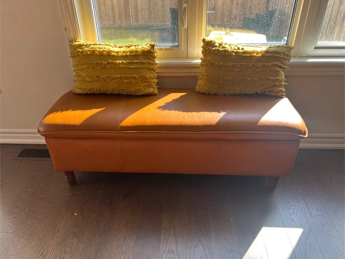 Brown Storage Ottoman