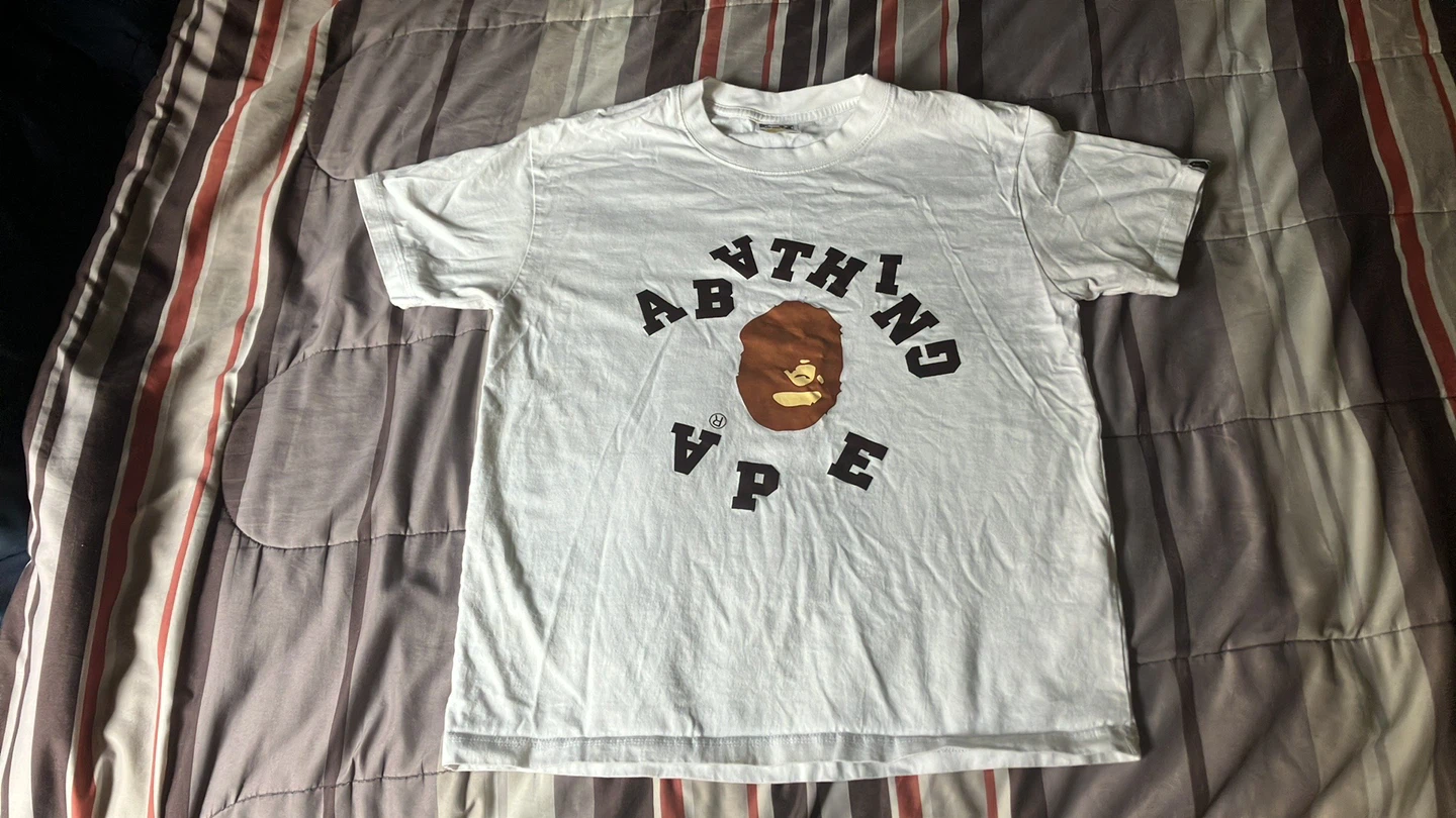 Bathing Ape (BAPE) White T-Shirt - Size M