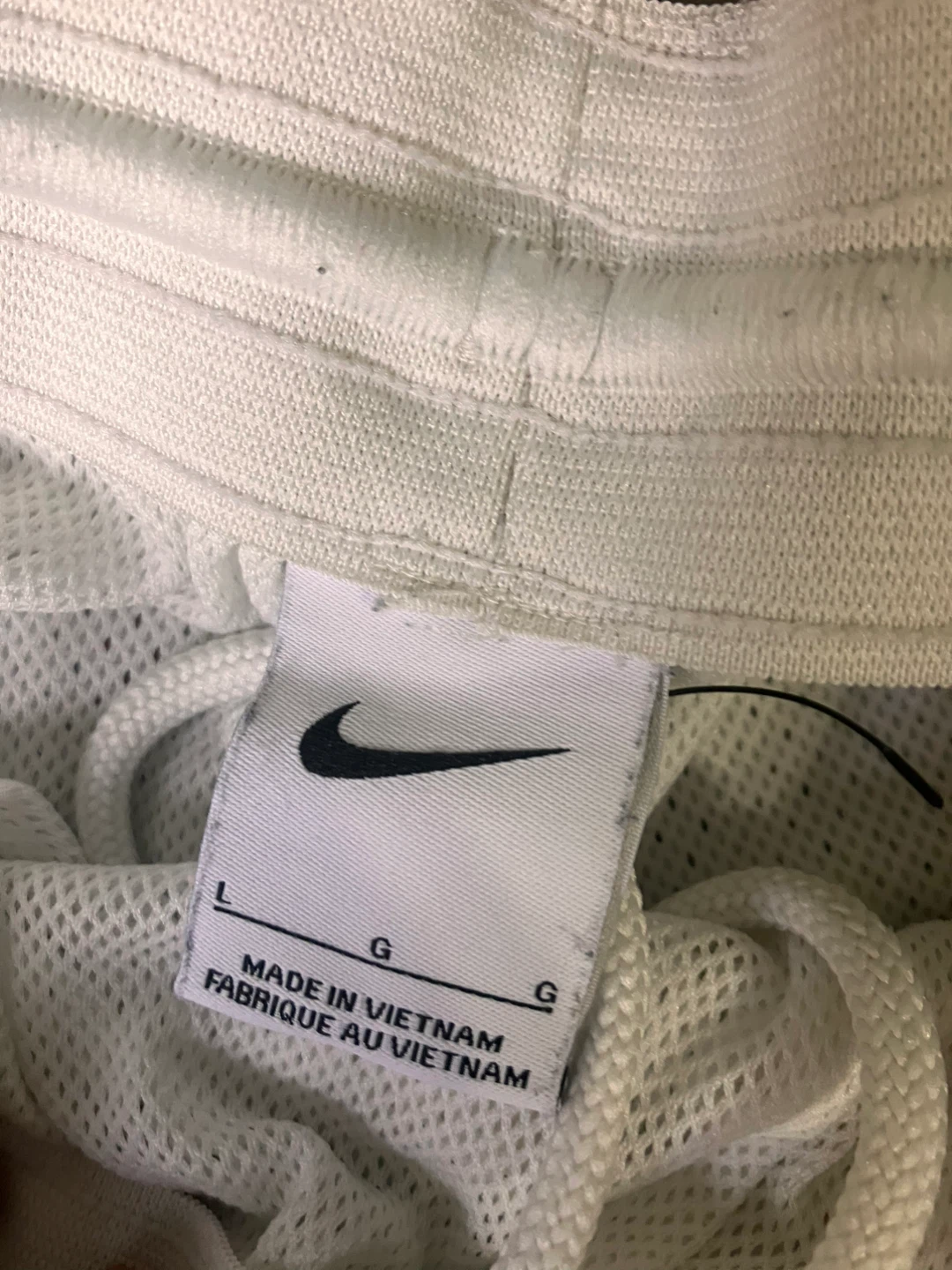 Nike White Shorts - Size Large - photo 2