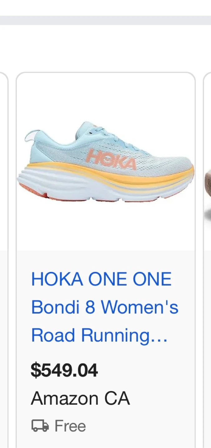 Hoka Bondi 8 Women's Running Shoes similar selling for over $500 - photo 4