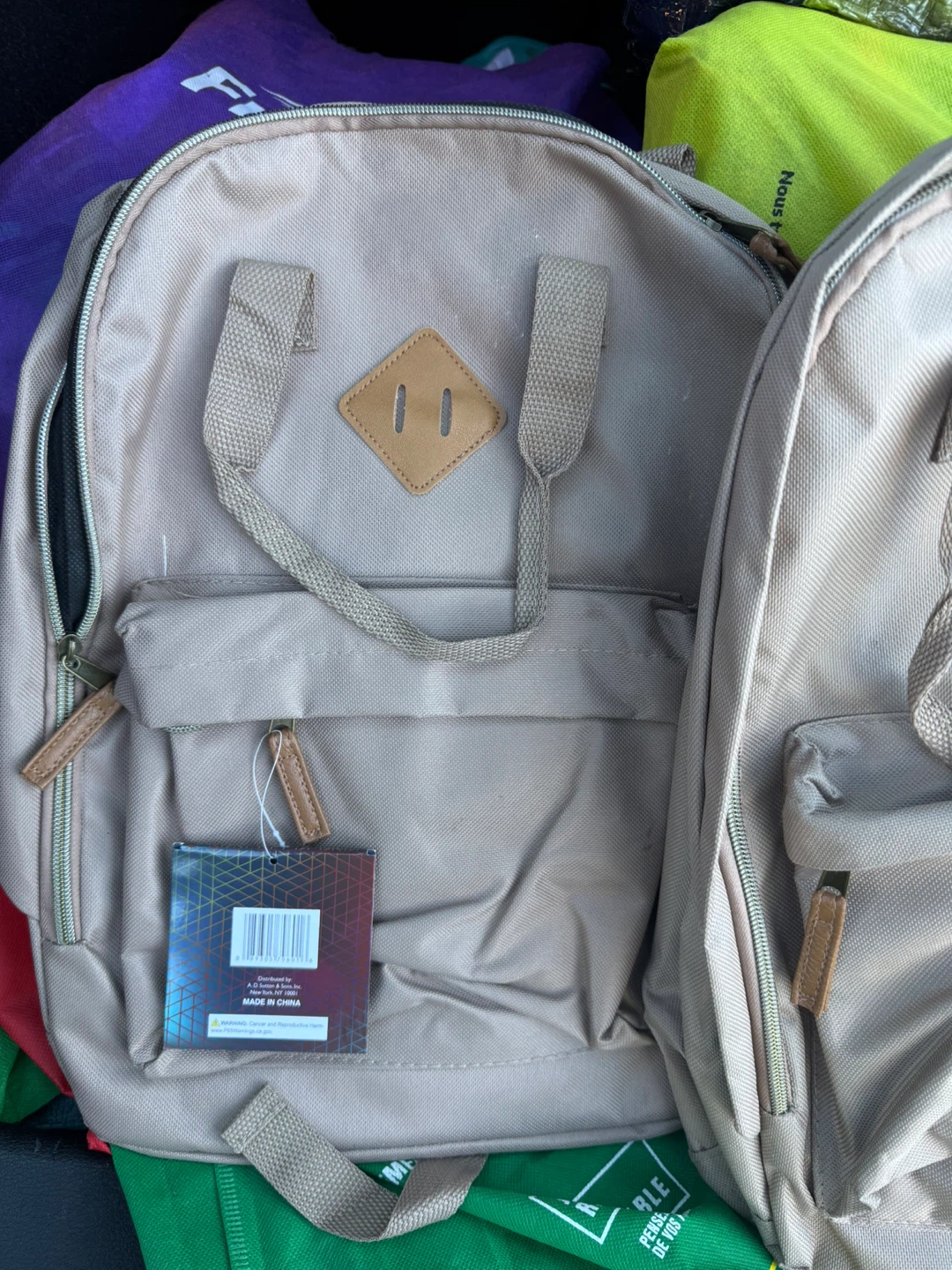 Beige Backpack - photo 2