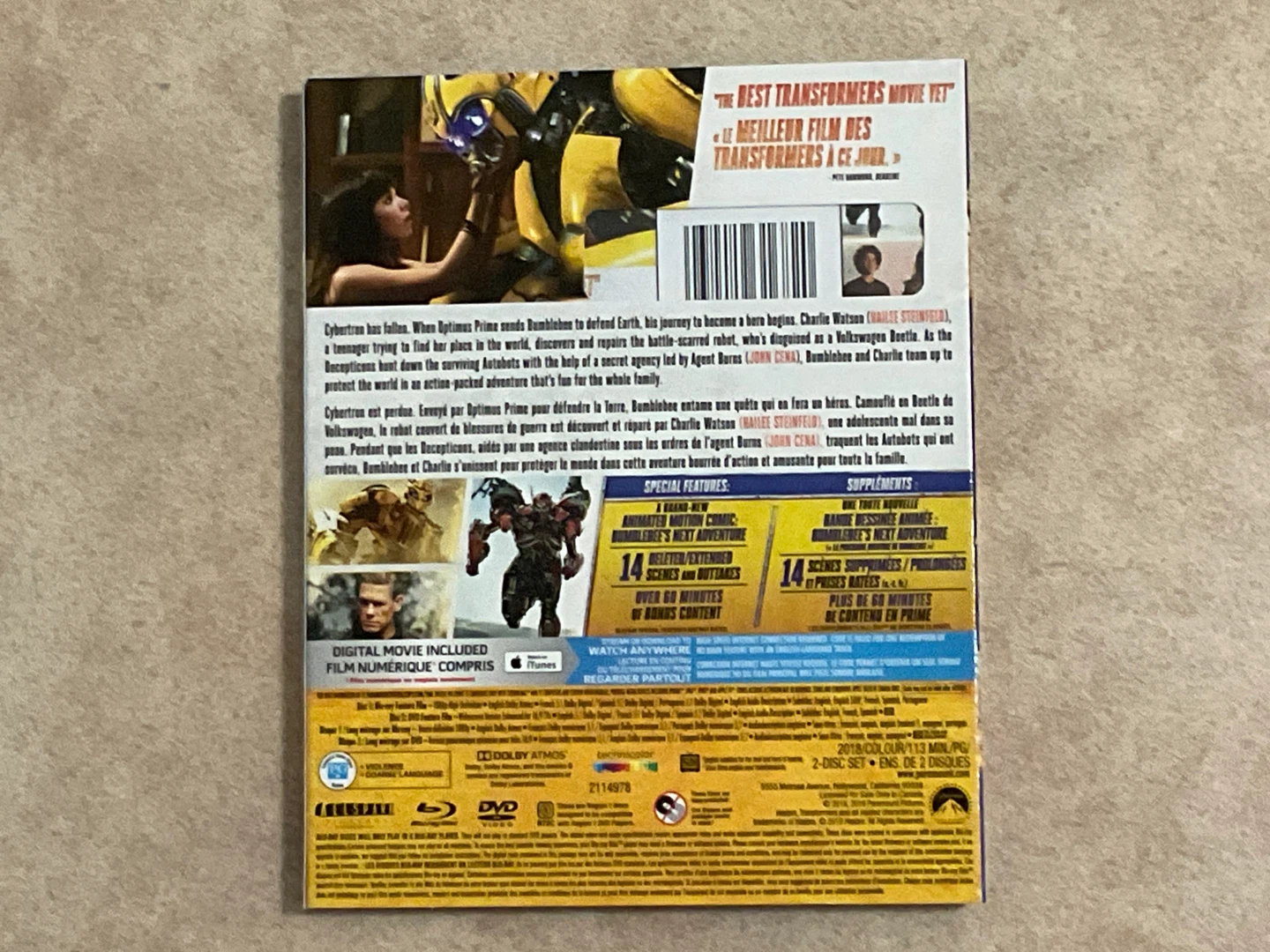 Bumblebee Blu-Ray + DVD - photo 2