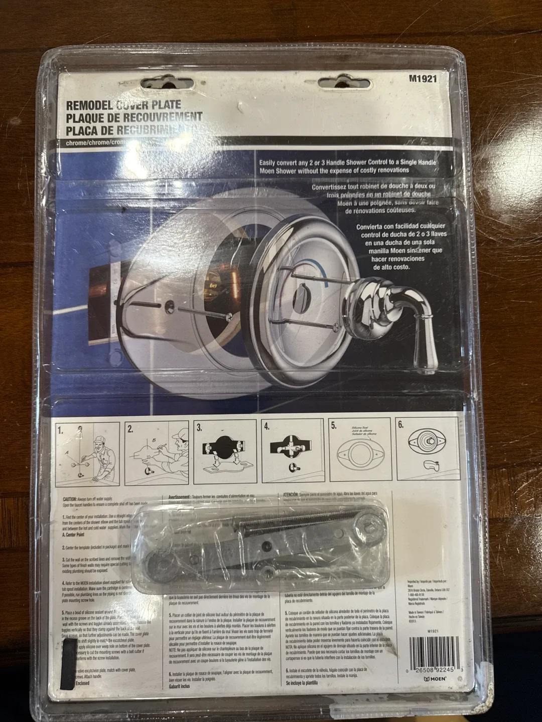 Moen Remodel Cover Plate - Chrome image indicator(3)