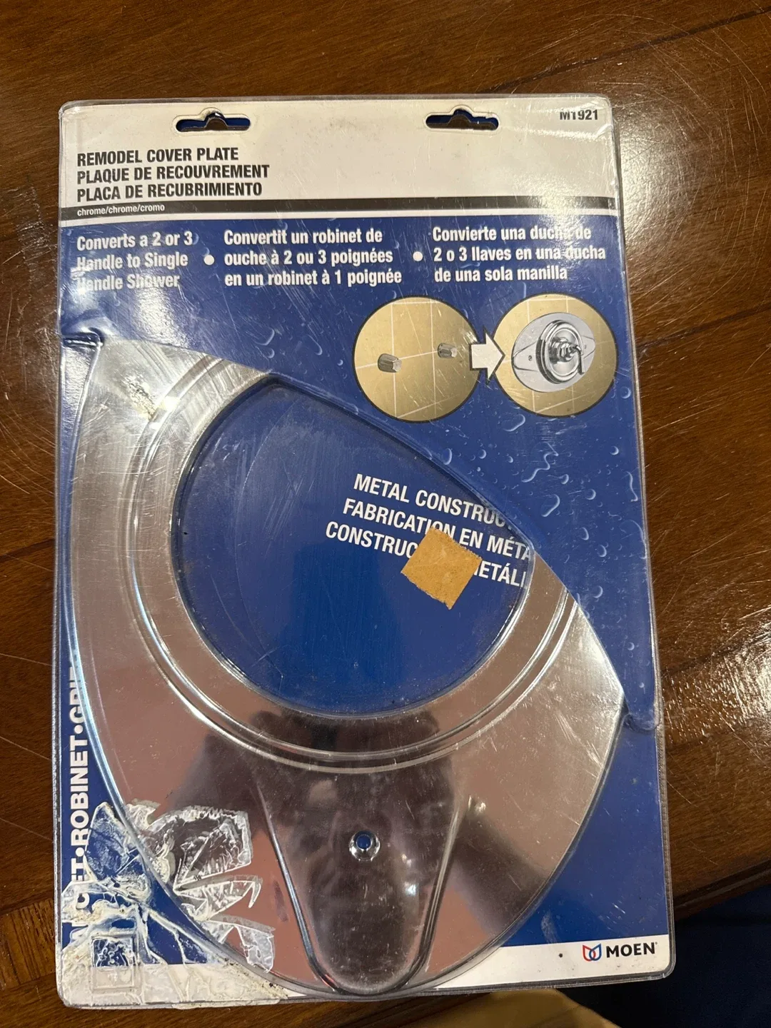 Moen Remodel Cover Plate - Chrome