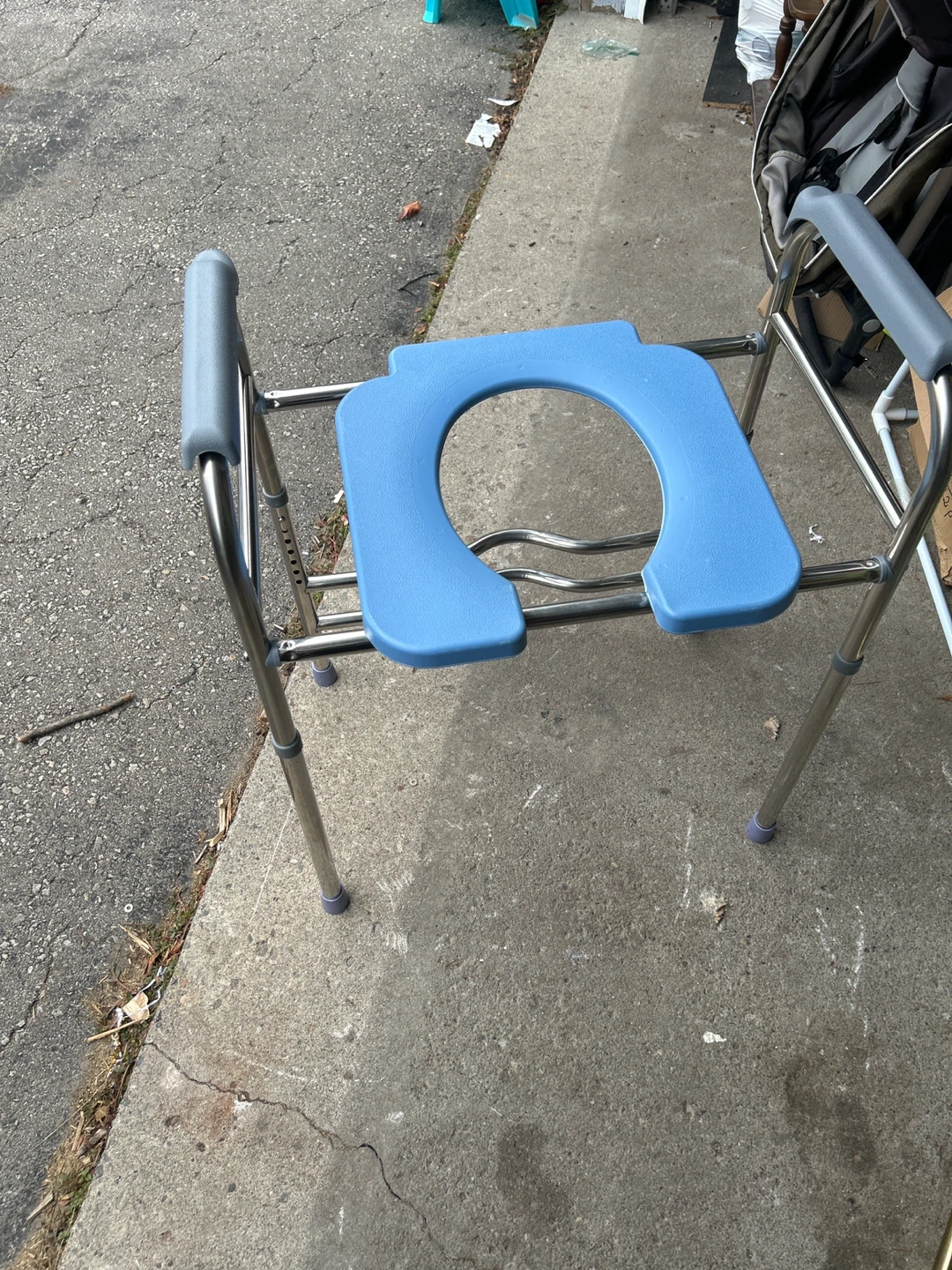 Blue Commode Chair