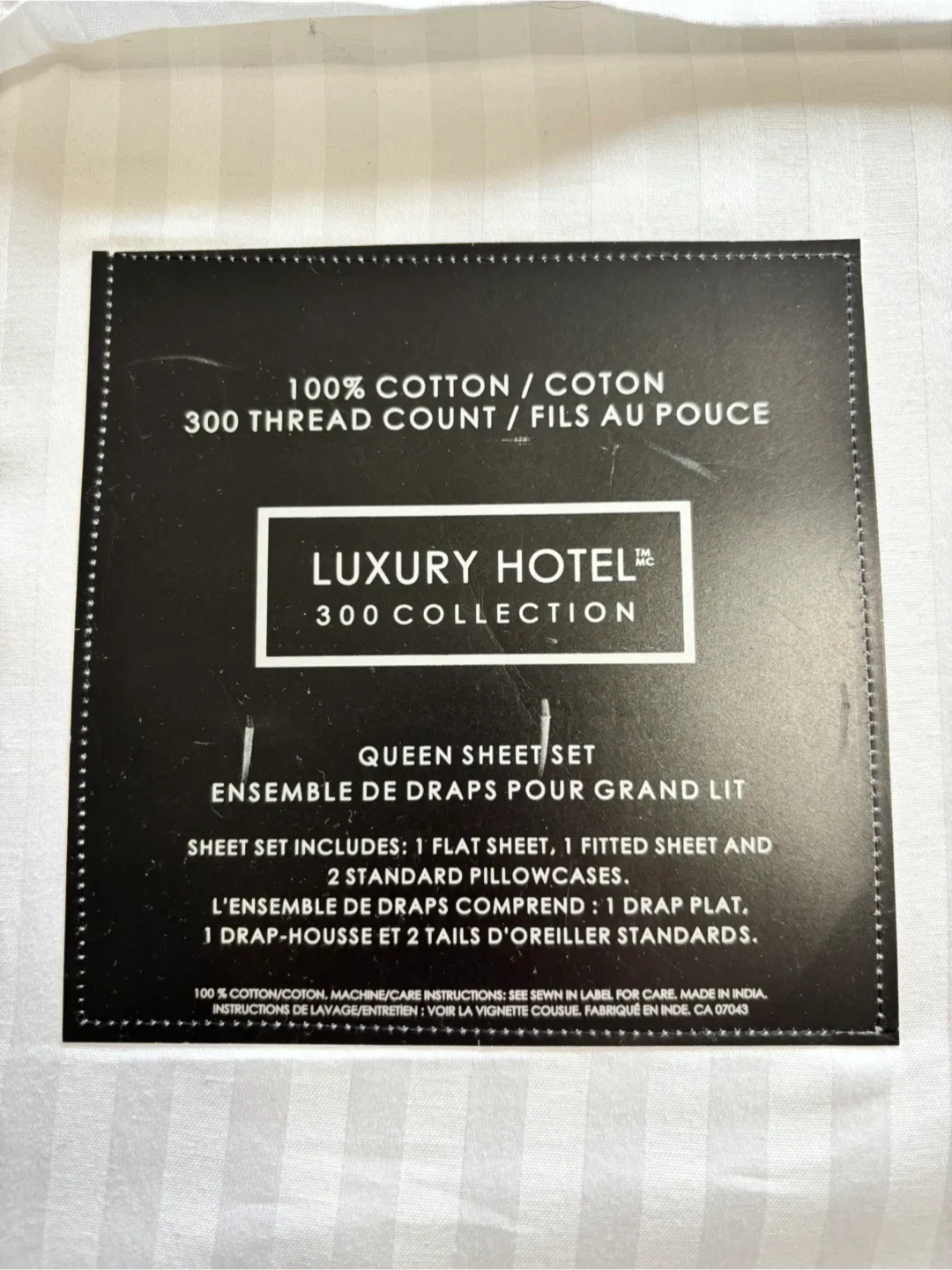Luxury Hotel 300 Collection Queen Sheet Set - NEW image indicator(2)