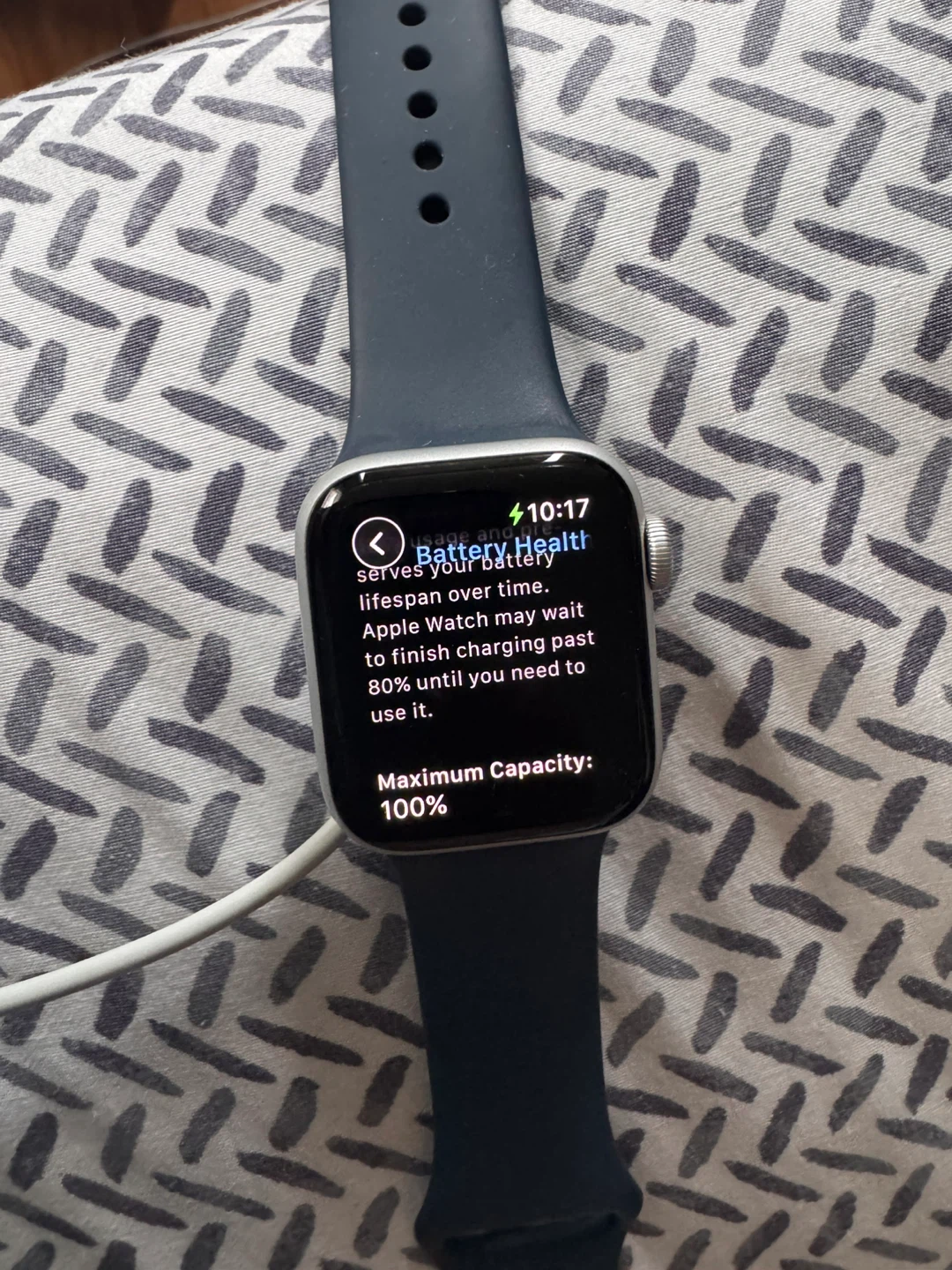 Apple Watch with Blue Band - 100% Battery - photo 3