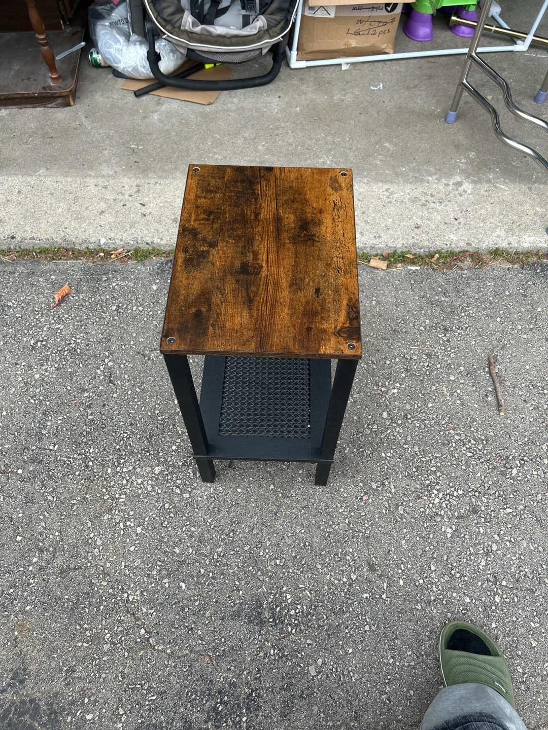 Side Table with Metal Frame - photo 2