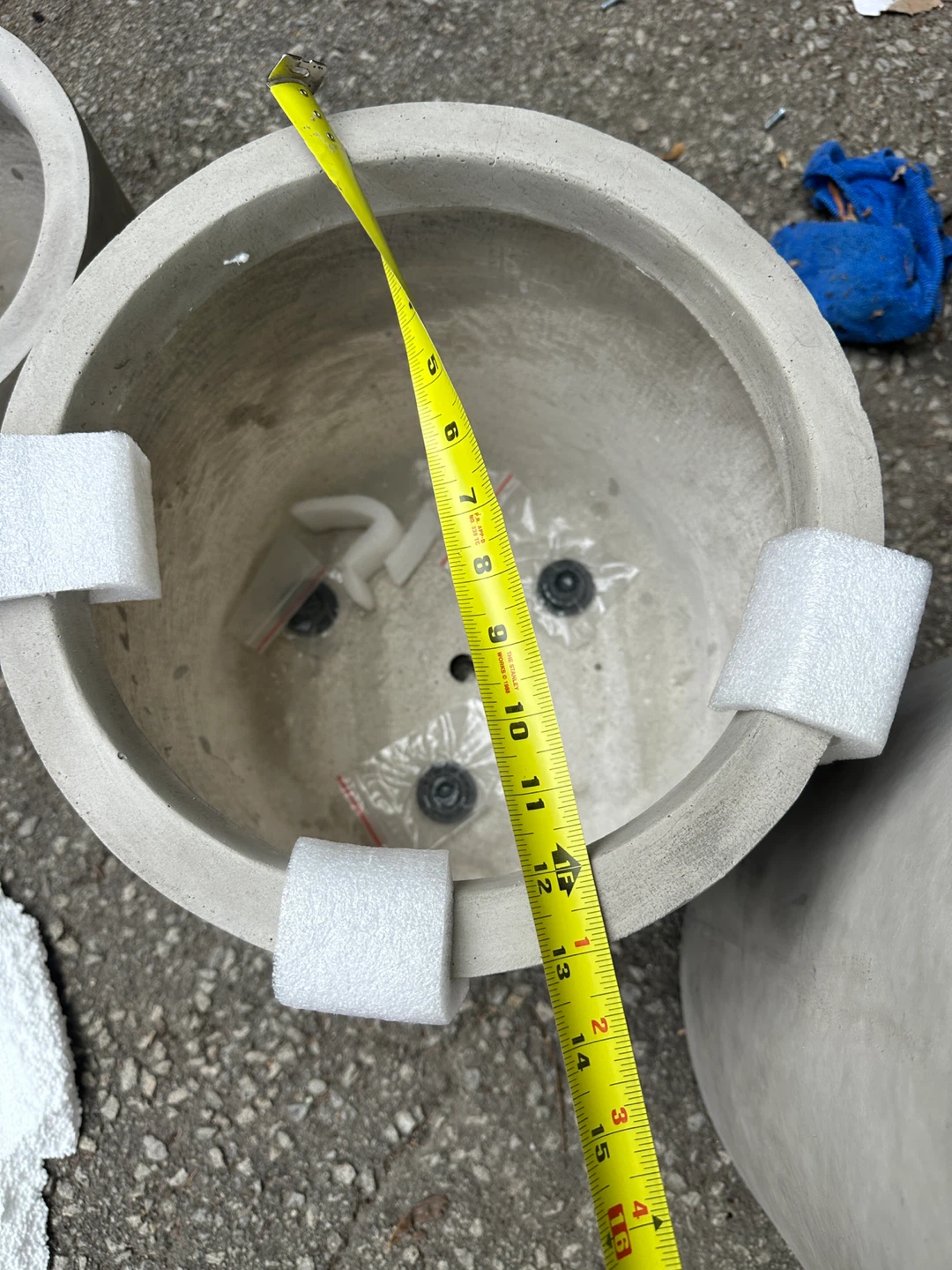 Concrete Planters - 17" Height, 15" Diameter - photo 4