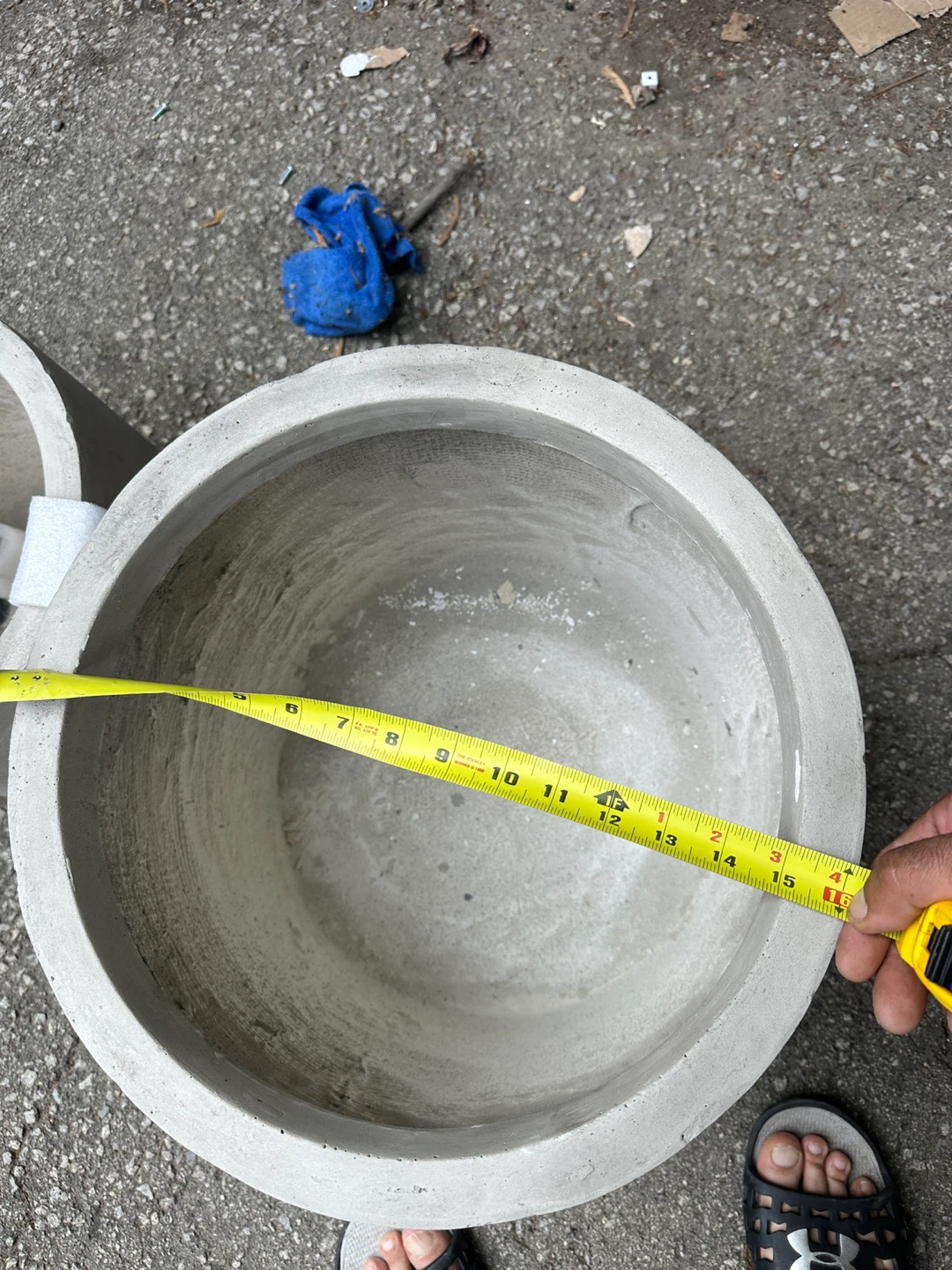 Concrete Planters - 17" Height, 15" Diameter - photo 2