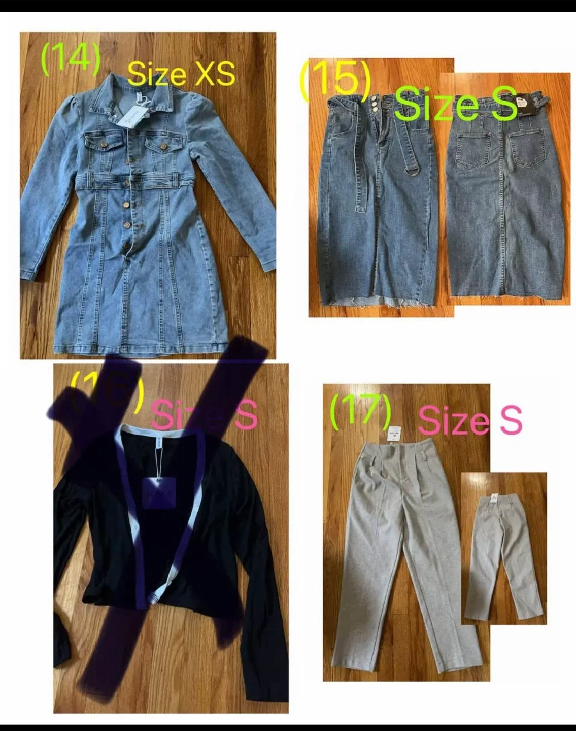 Size S Denim Skirt image indicator(4)