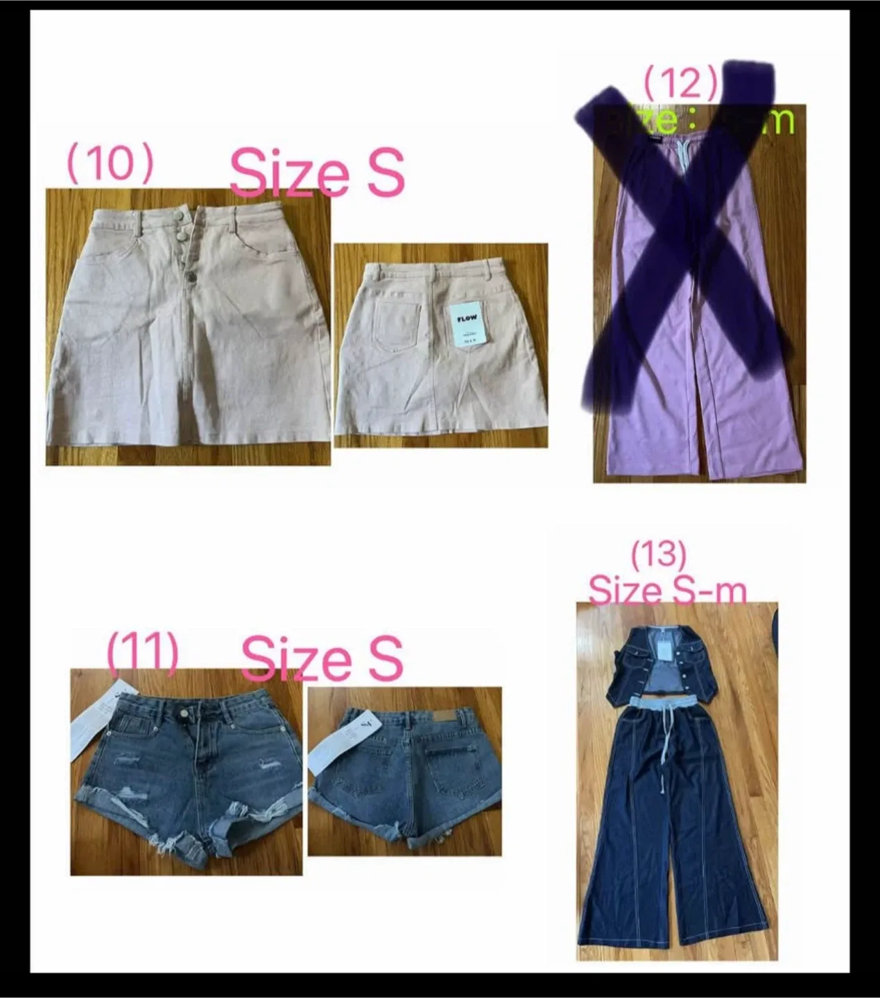 Size S Denim Skirt image indicator(3)