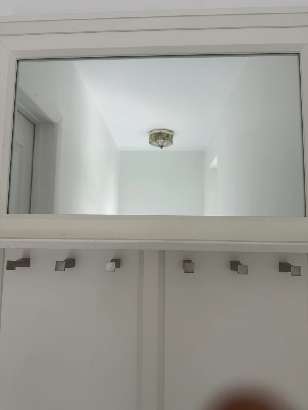 White Hall Tree with Bench & Mirror - photo 4