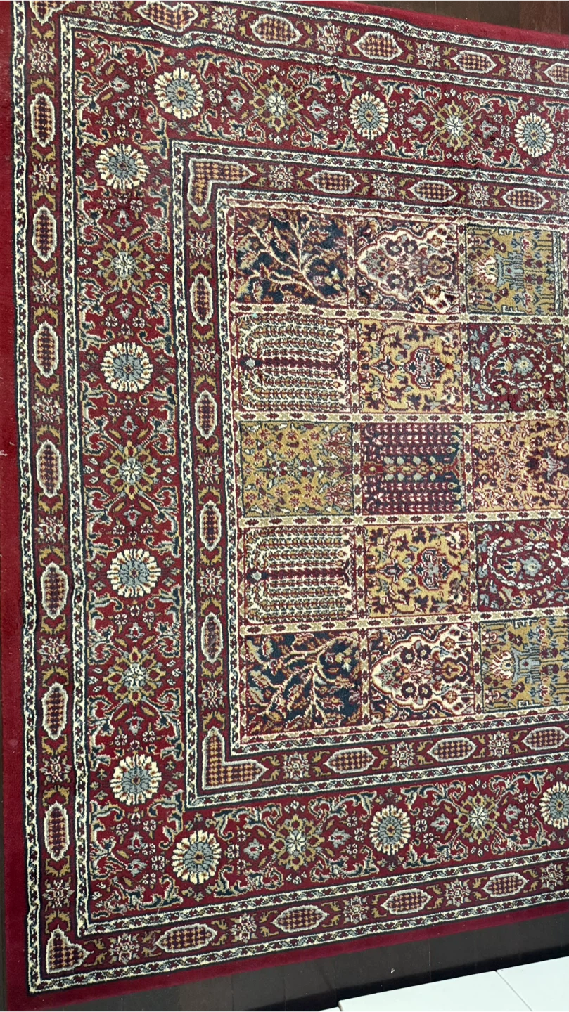 Persian Style Area Rug - Red & Gold - photo 2