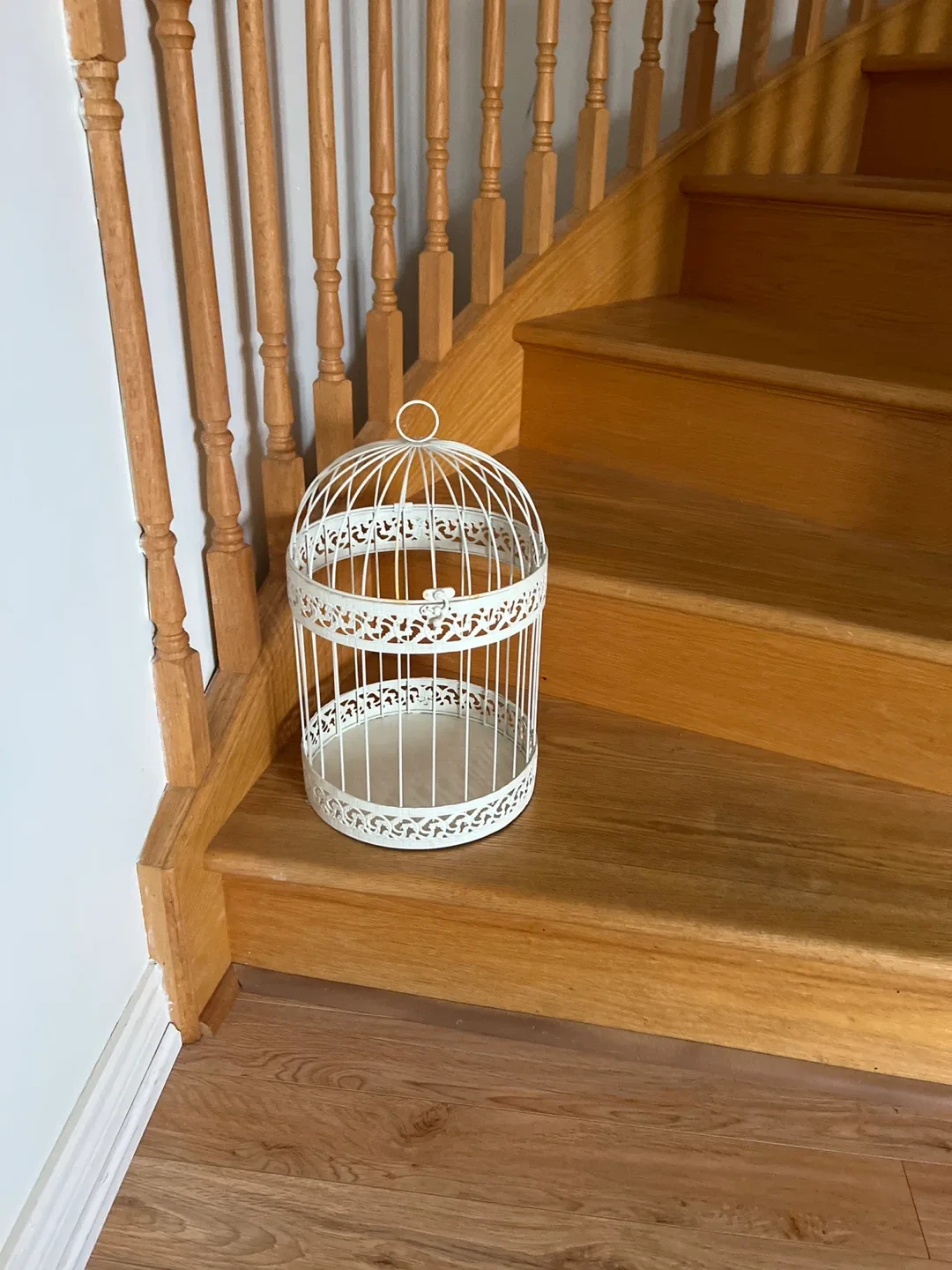 White Decorative Bird Cage image indicator(3)