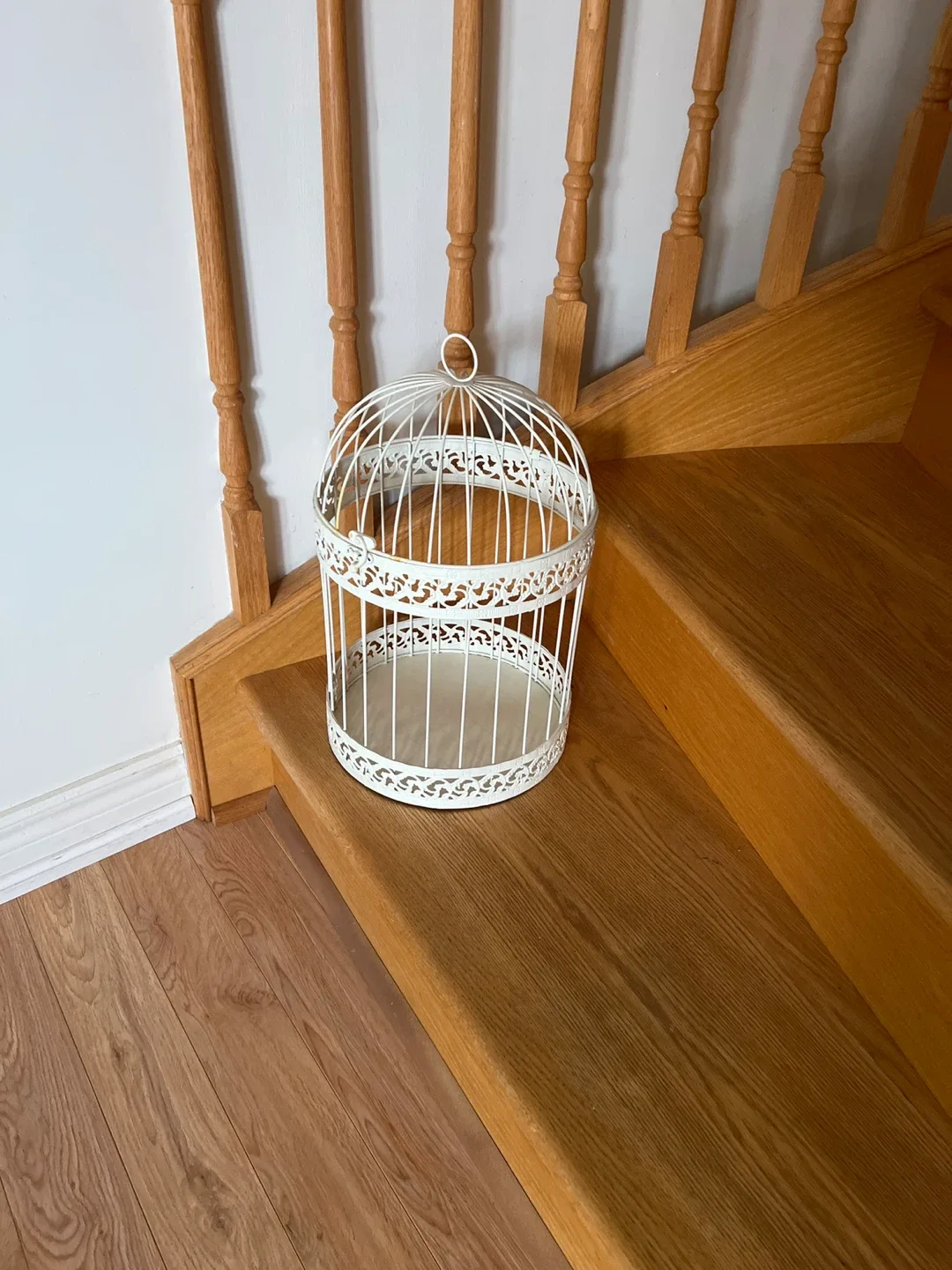 White Decorative Bird Cage image indicator(2)