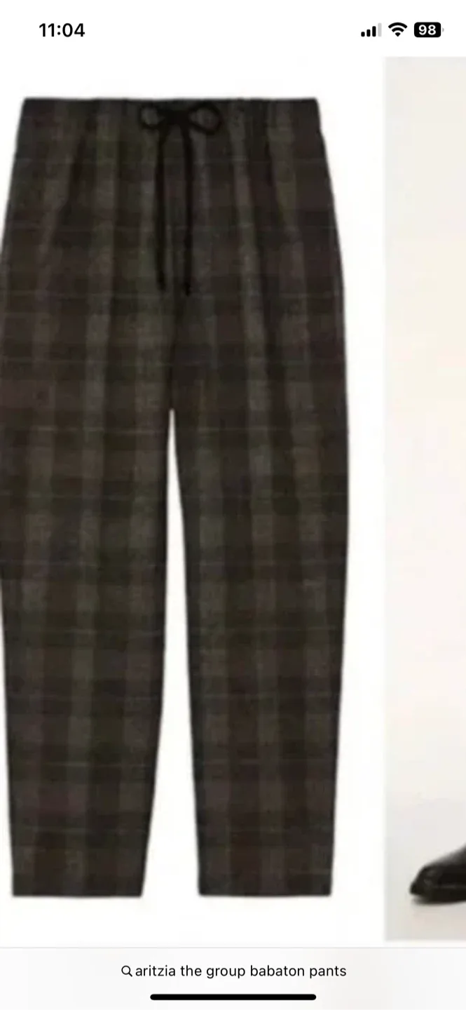 Aritzia Babaton Plaid Pants - Size S image indicator(2)