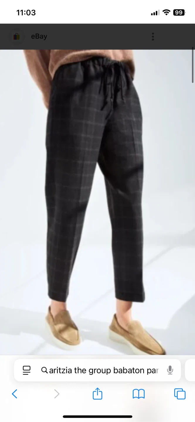 Aritzia Babaton Plaid Pants - Size S image indicator(4)