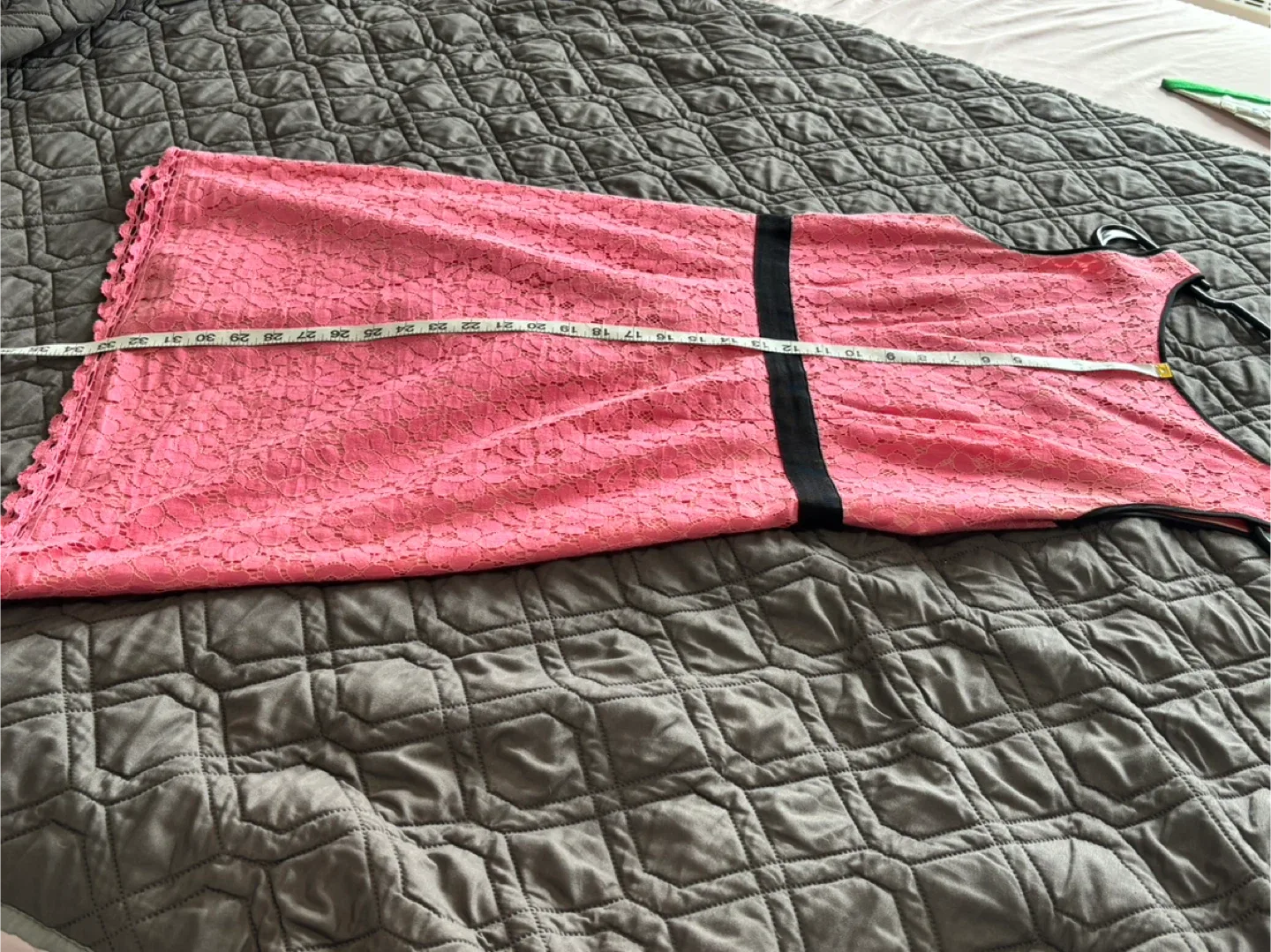 Chic by Jacob Pink Lace Dress - Size M/M image indicator(4)