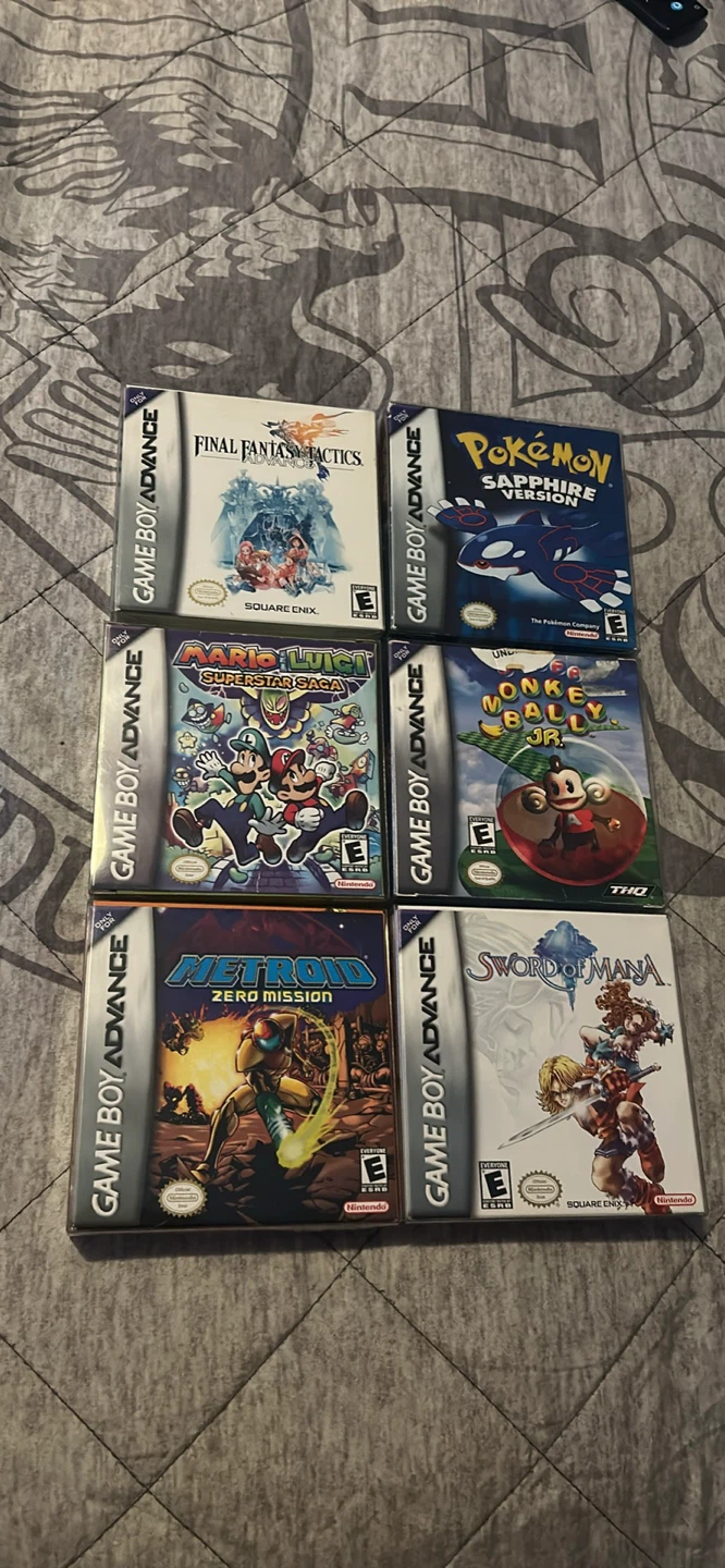 Game Boy Advance Games: Pokemon, Mario, Metroid