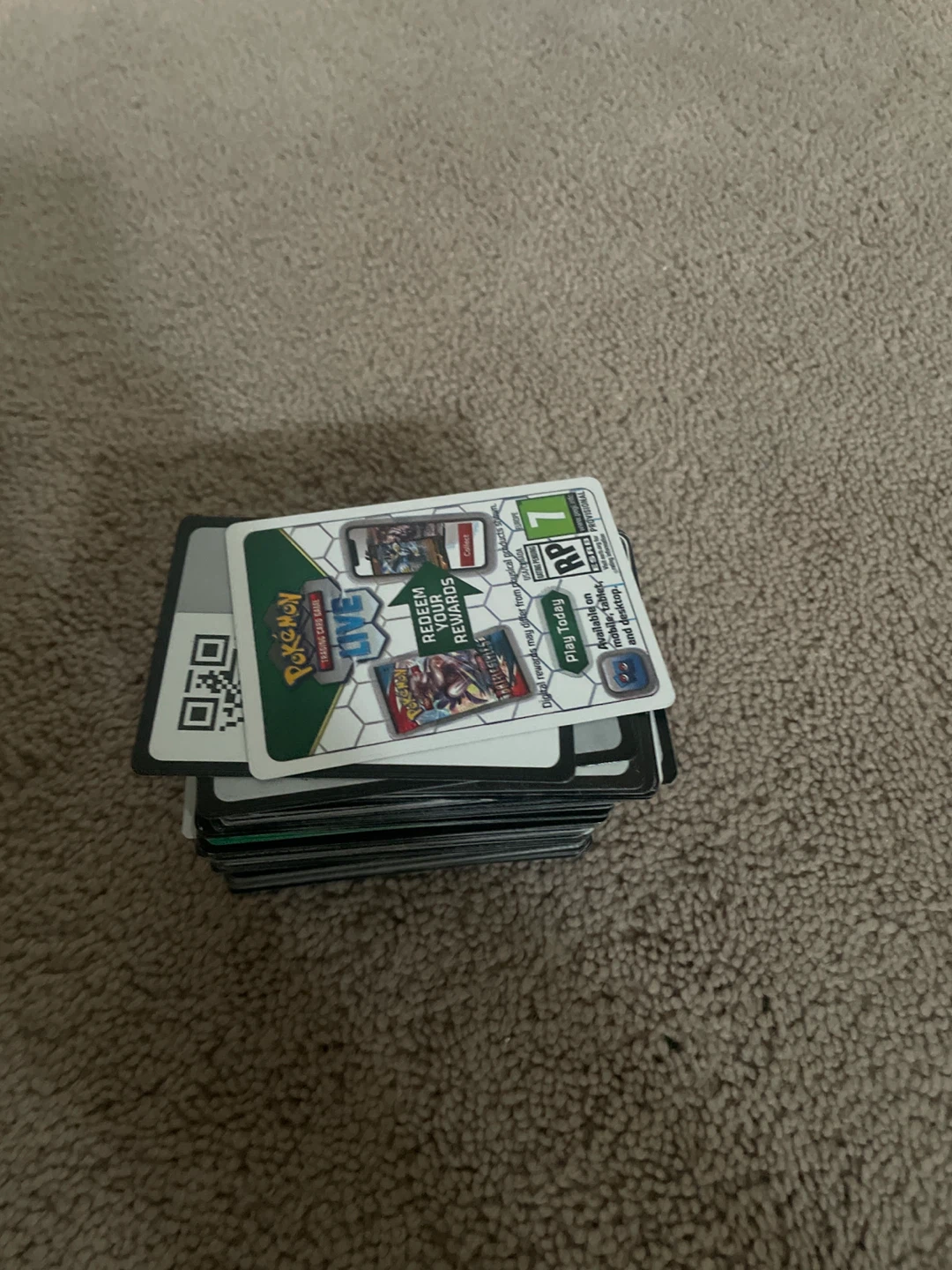 Pokemon TCG Live Redeem Code Cards
